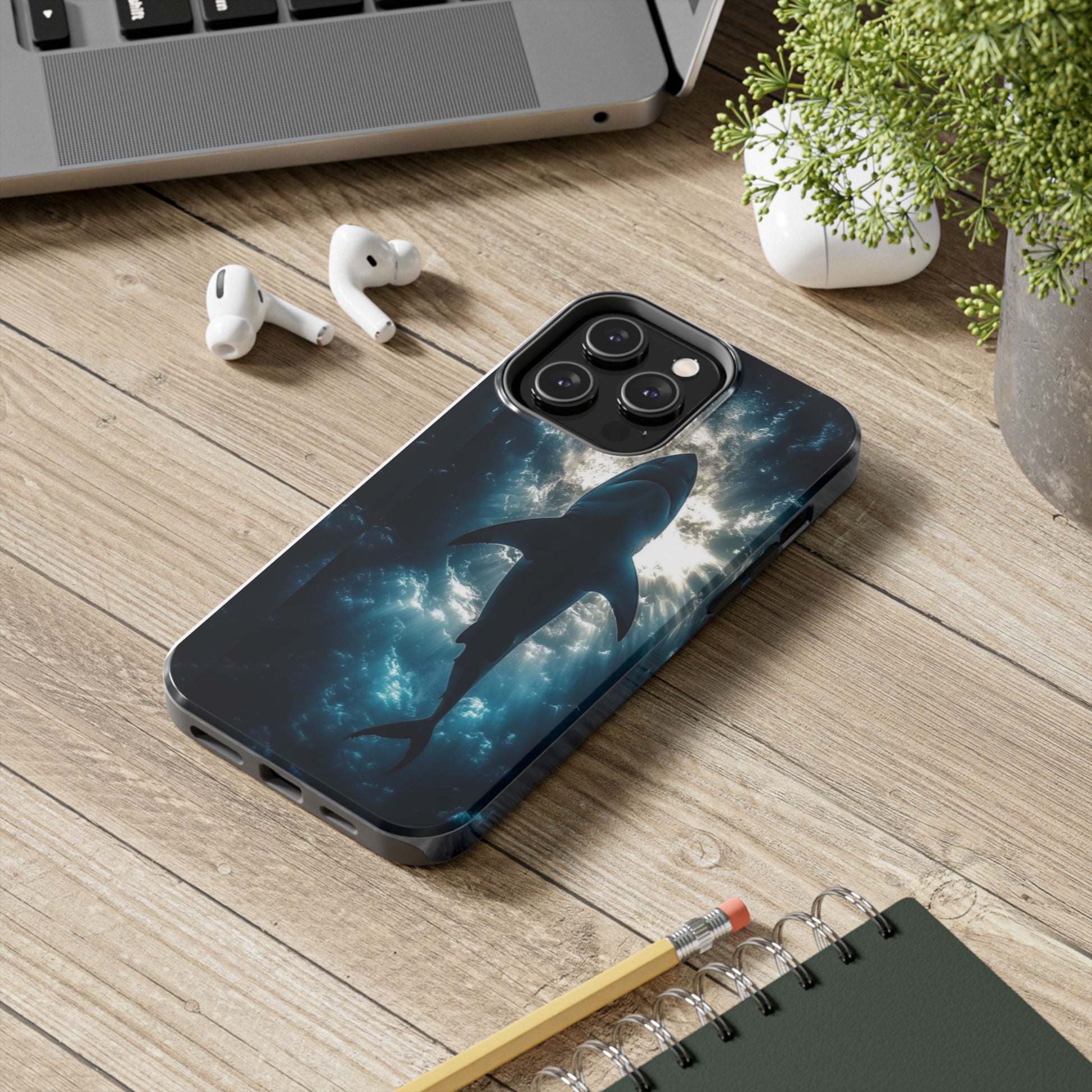 Great White Shark Themed Tough Phone Cases for Iphones & Samsung Phones