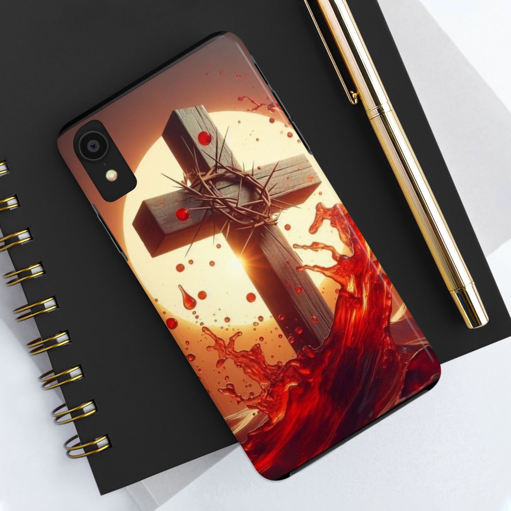 Blood of Christ Christian Theme Phone Cases for iPhones & Samsung Phones