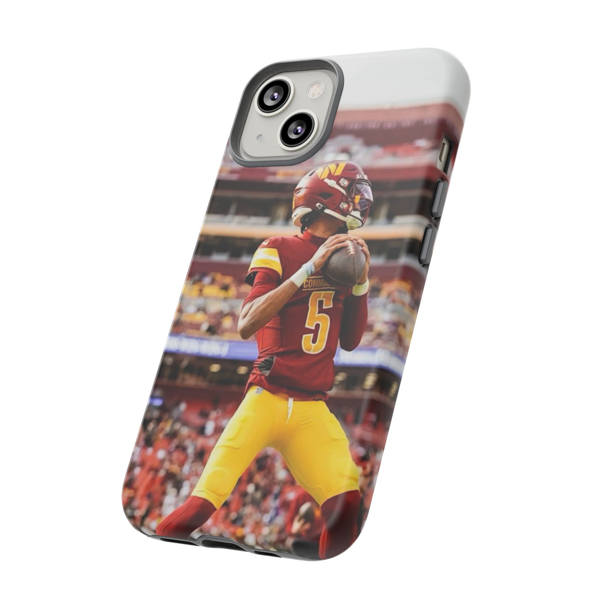 Jayden Daniels Washington Football Tough Cases for iPhones, Samsung, and Pixel