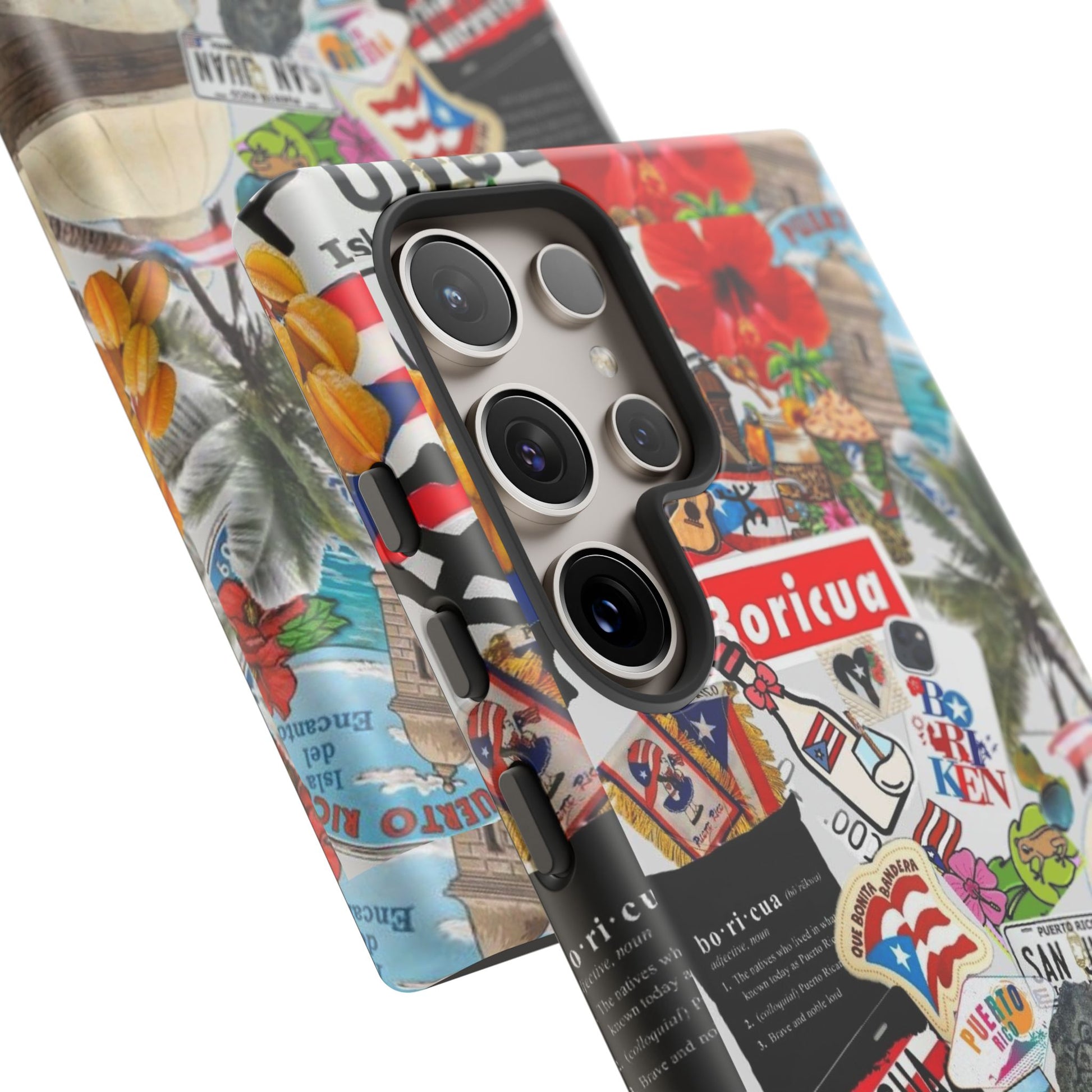 Puerto Rico Boricua Art Tough Cases for iPhones, Samsung, and Pixel