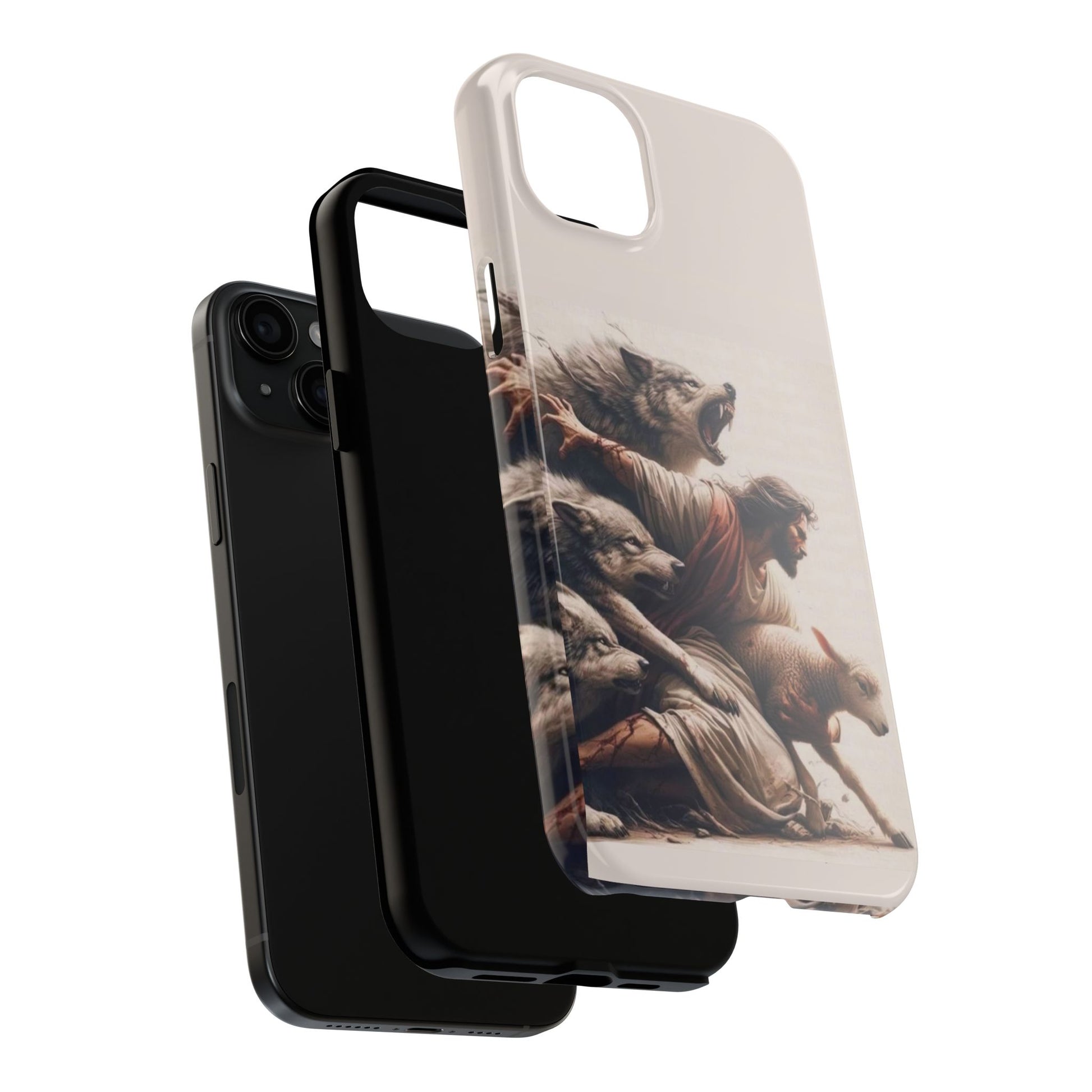 Jesus x Wolves Christian Themed Tough Phone Cases for Iphones & Samsung Phones