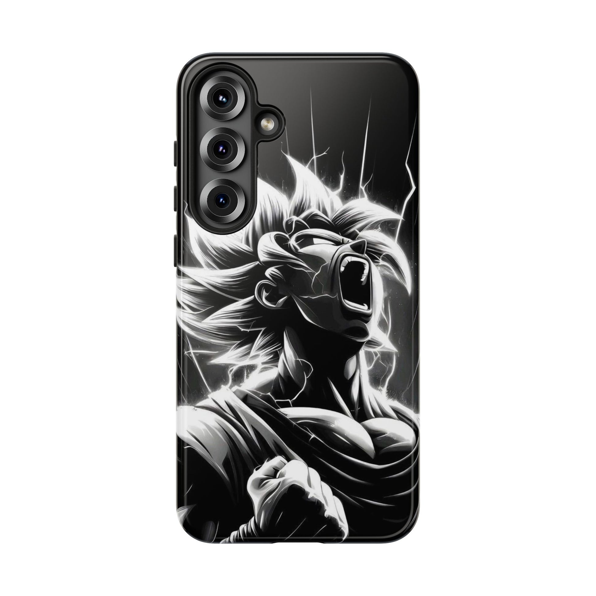 Anime Saiyan Rage Dragon ball Z Tough Cases for iPhones, Samsung, and Pixel