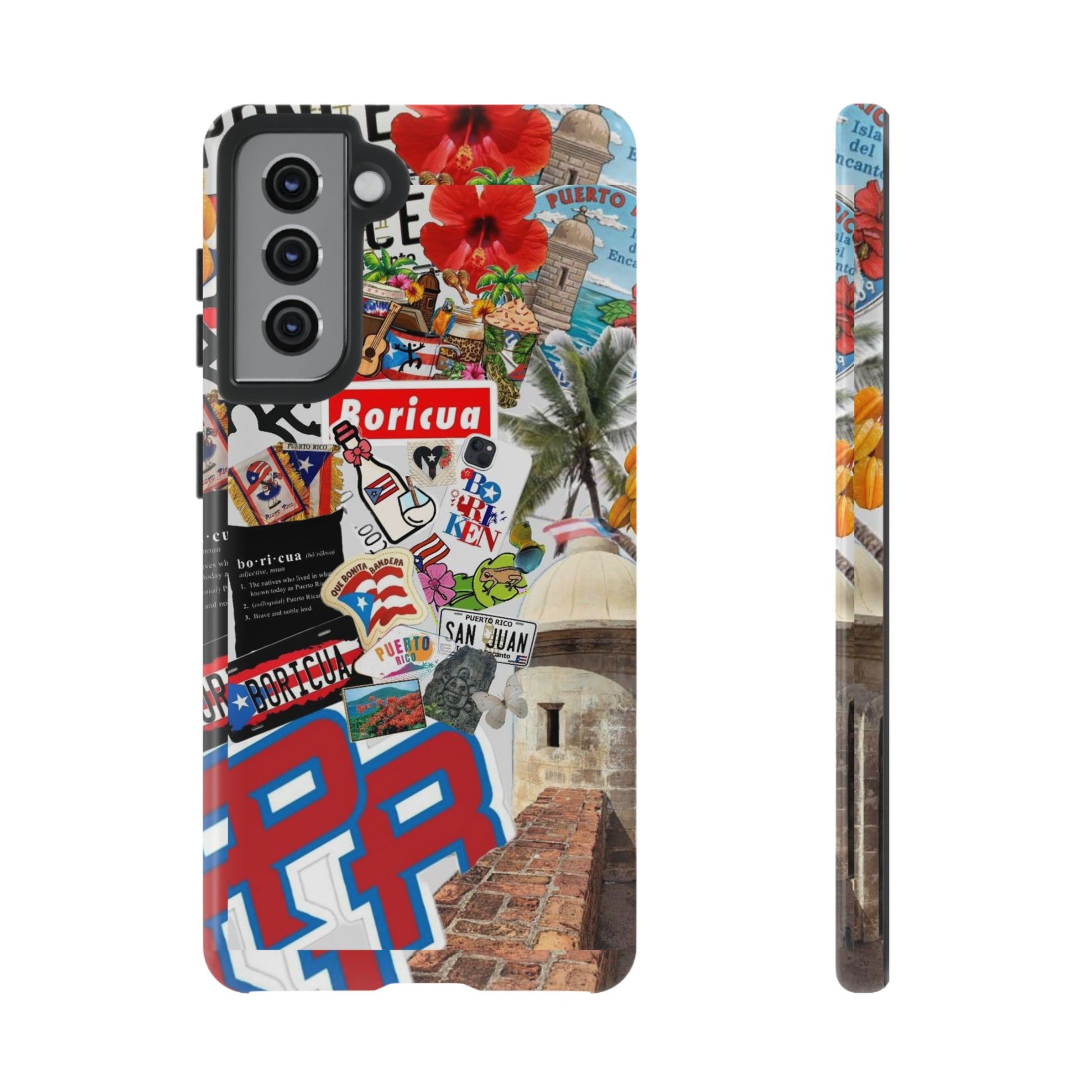 Puerto Rico Boricua Art Tough Cases for iPhones, Samsung, and Pixel