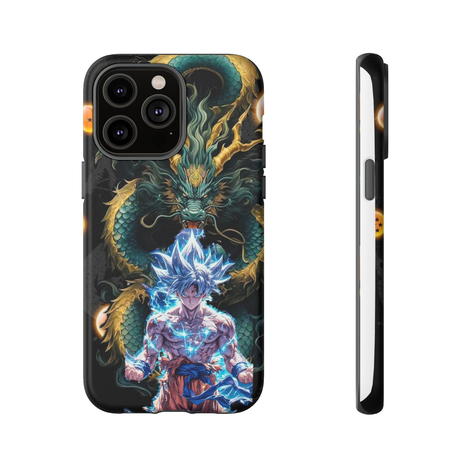 Anime Goku x Shenron Dragonball Z Tough Cases for iPhones, Samsung, and Pixel