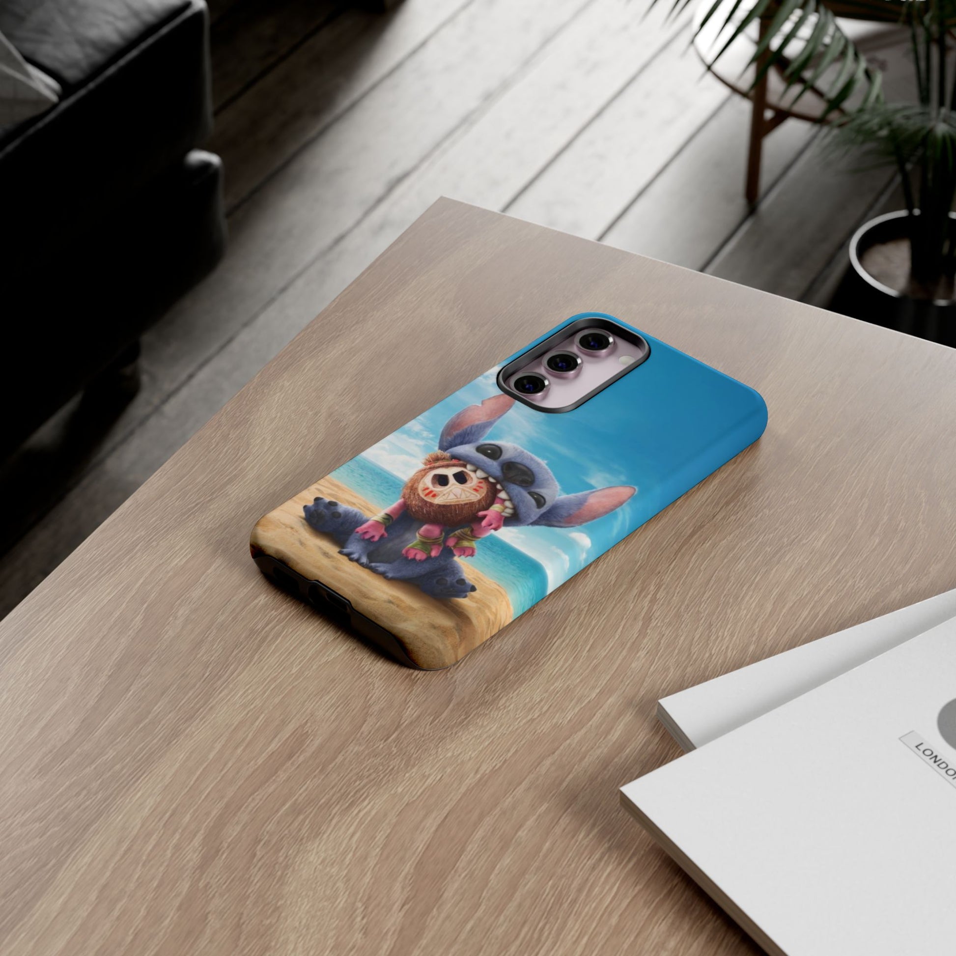 Stitch Beach Sunset Landscape Phone Case for iPhone, Samsung Galaxy, & Pixel Phones