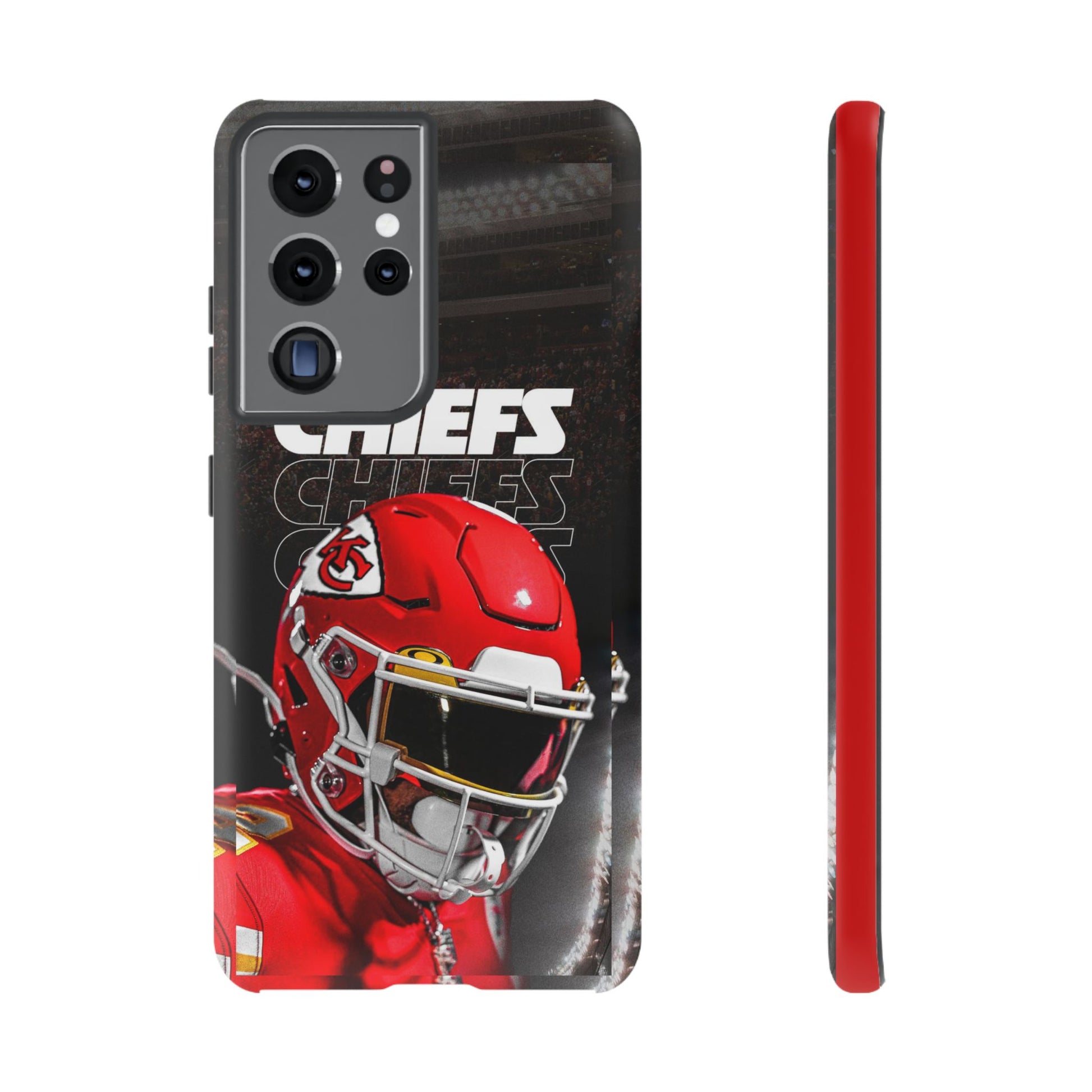 Kansas City Chiefs Football Helmet Logo Tough Cases for iPhones, Samsung, and Pixel