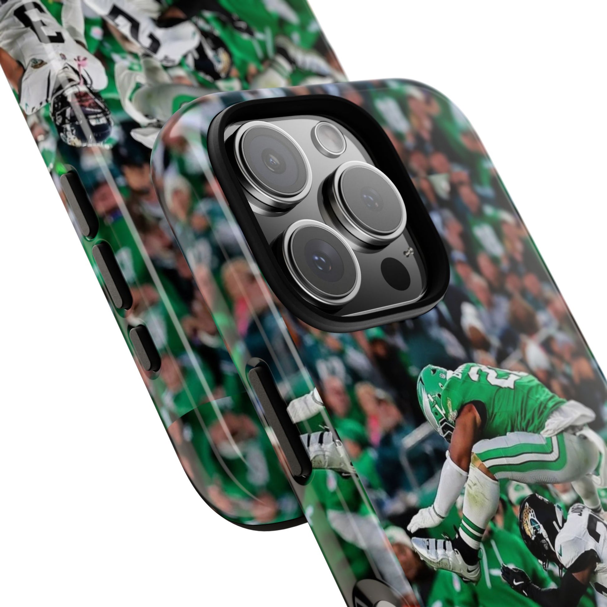 Saquon Barkley The Huddle Eagles Football Tough Cases for iPhones, Samsung, and Pixel