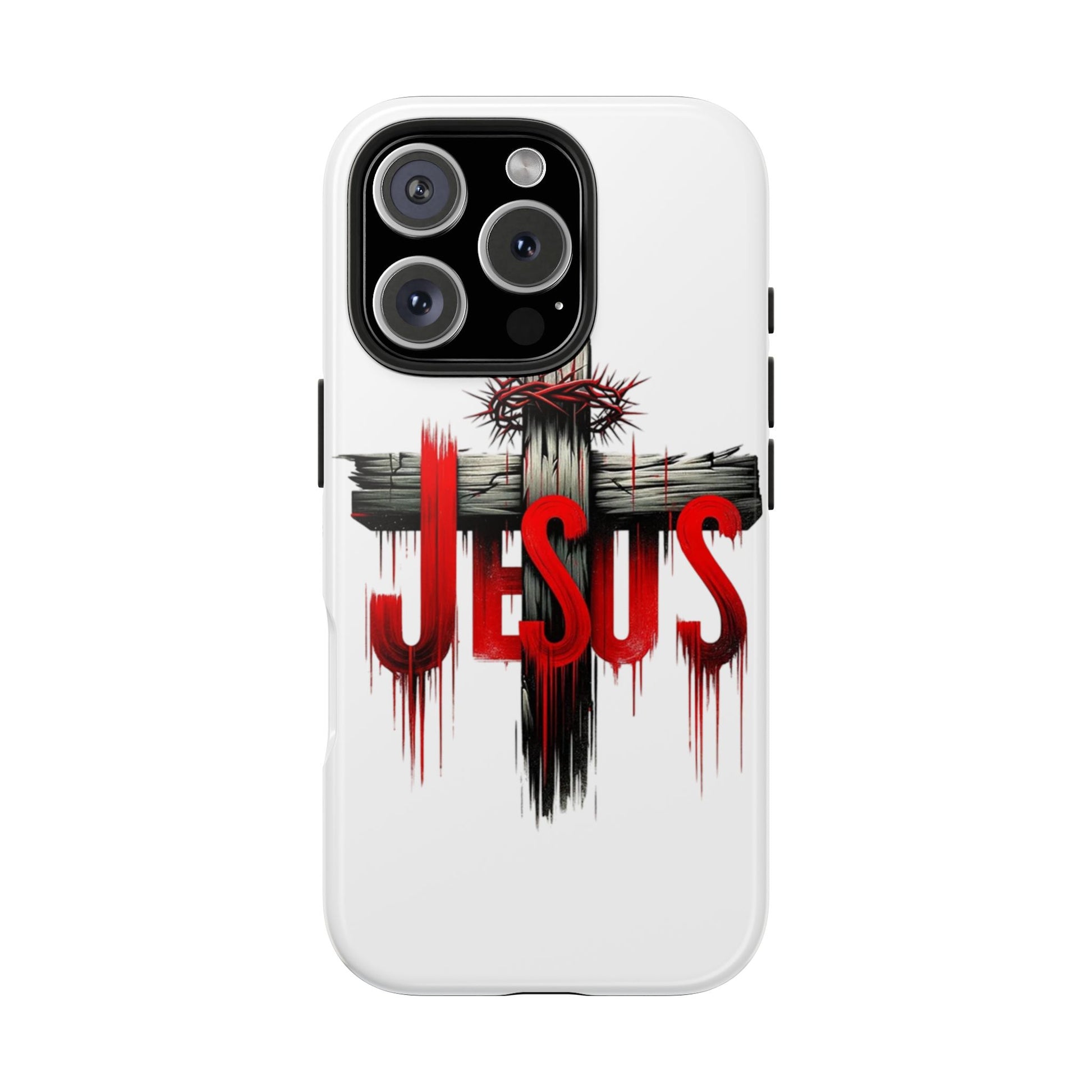 Jesus Cross and Crown Christian Theme Phone Cases for iPhones & Samsung Phones