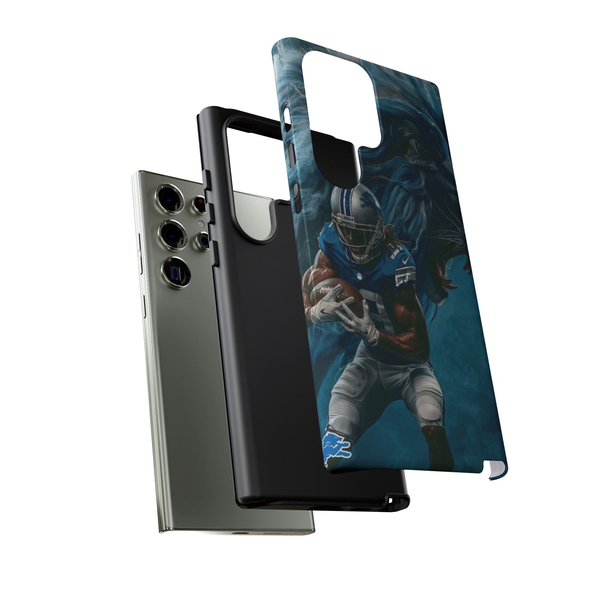 Detroit Lions Player Football Phone Case, Tough Cases for iPhones, Samsung, and Pixel