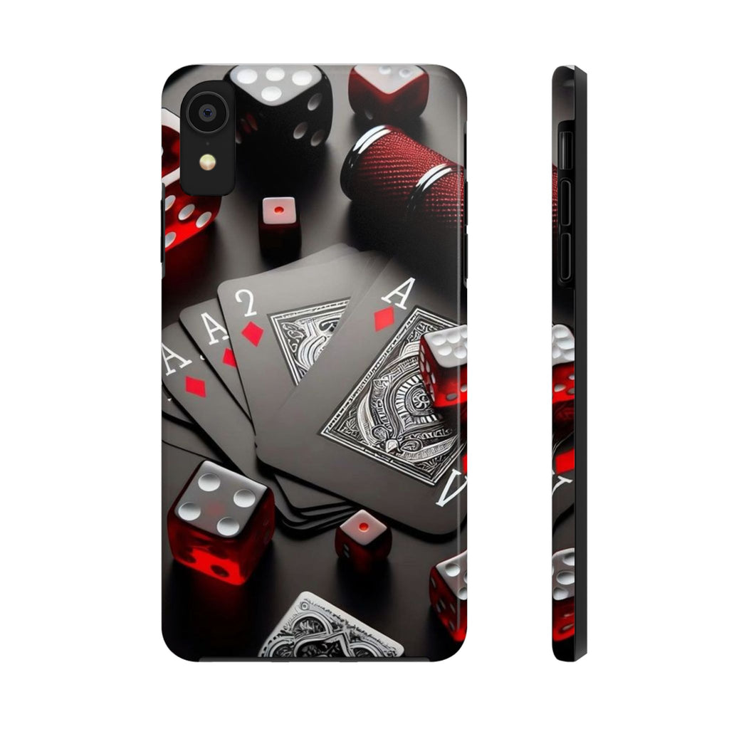Casino Cards, Dice, and Chips Theme Phone Cases for Iphones & Samsung Phones