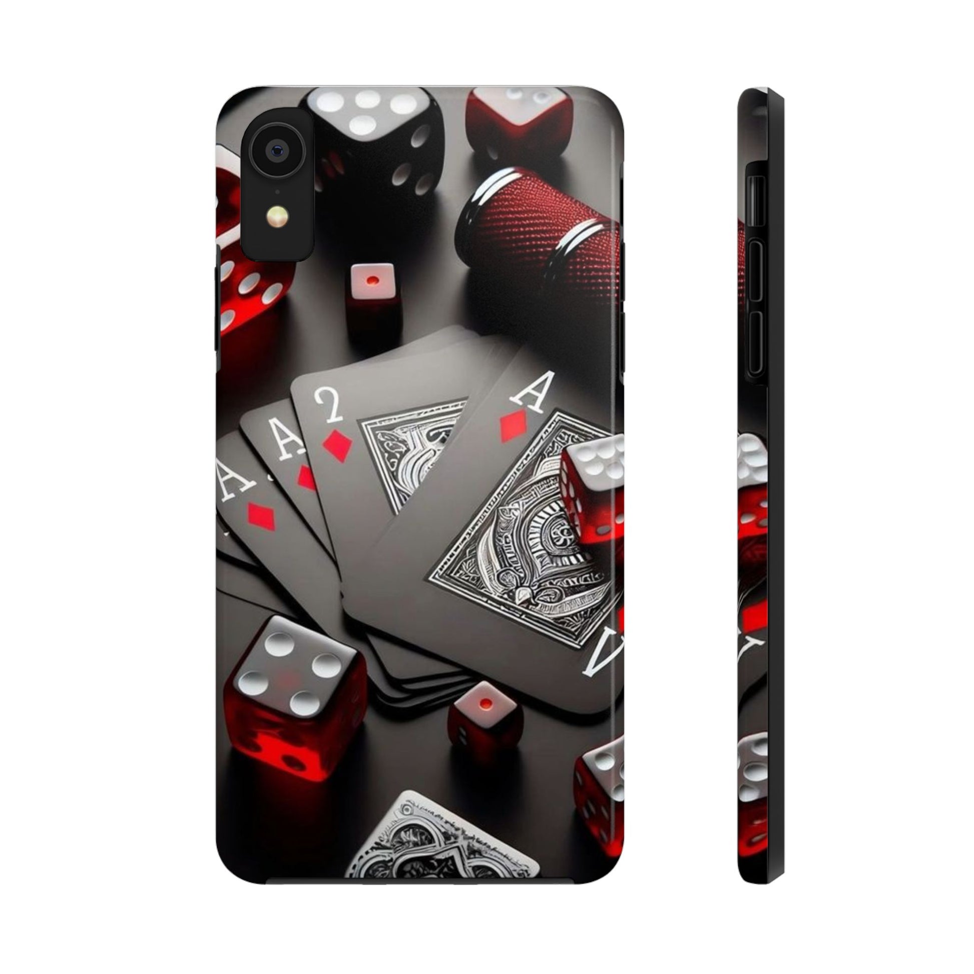 Casino Cards, Dice, and Chips Theme Phone Cases for Iphones & Samsung Phones