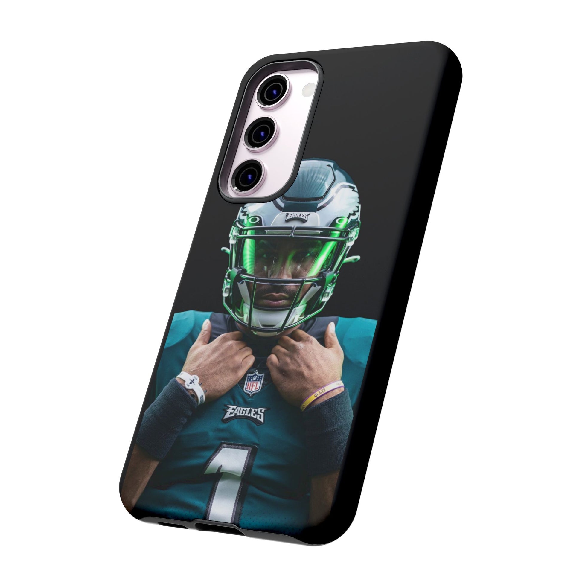 Eagles Football Jalen Hurts Tough Cases for iPhones, Samsung, and Pixel