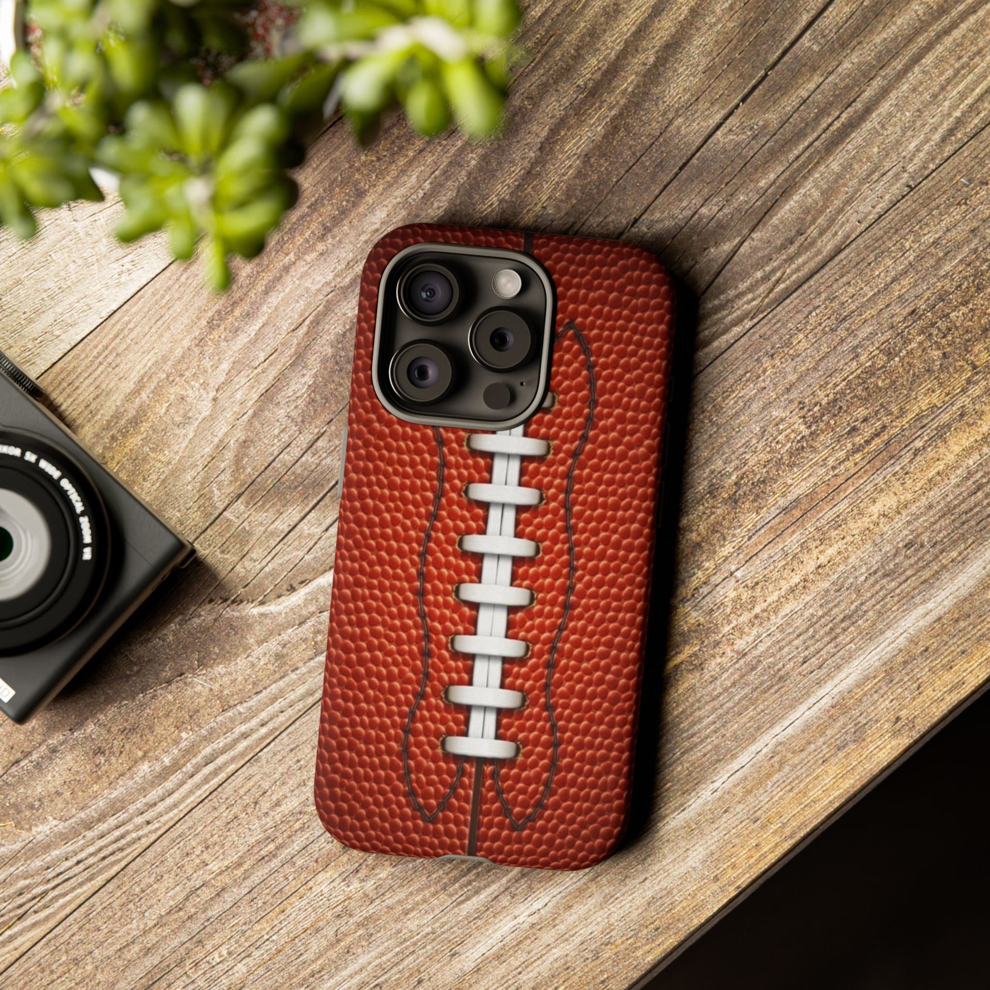 Football Pigskin Print Tough Cases for iPhones, Samsung, and Pixel