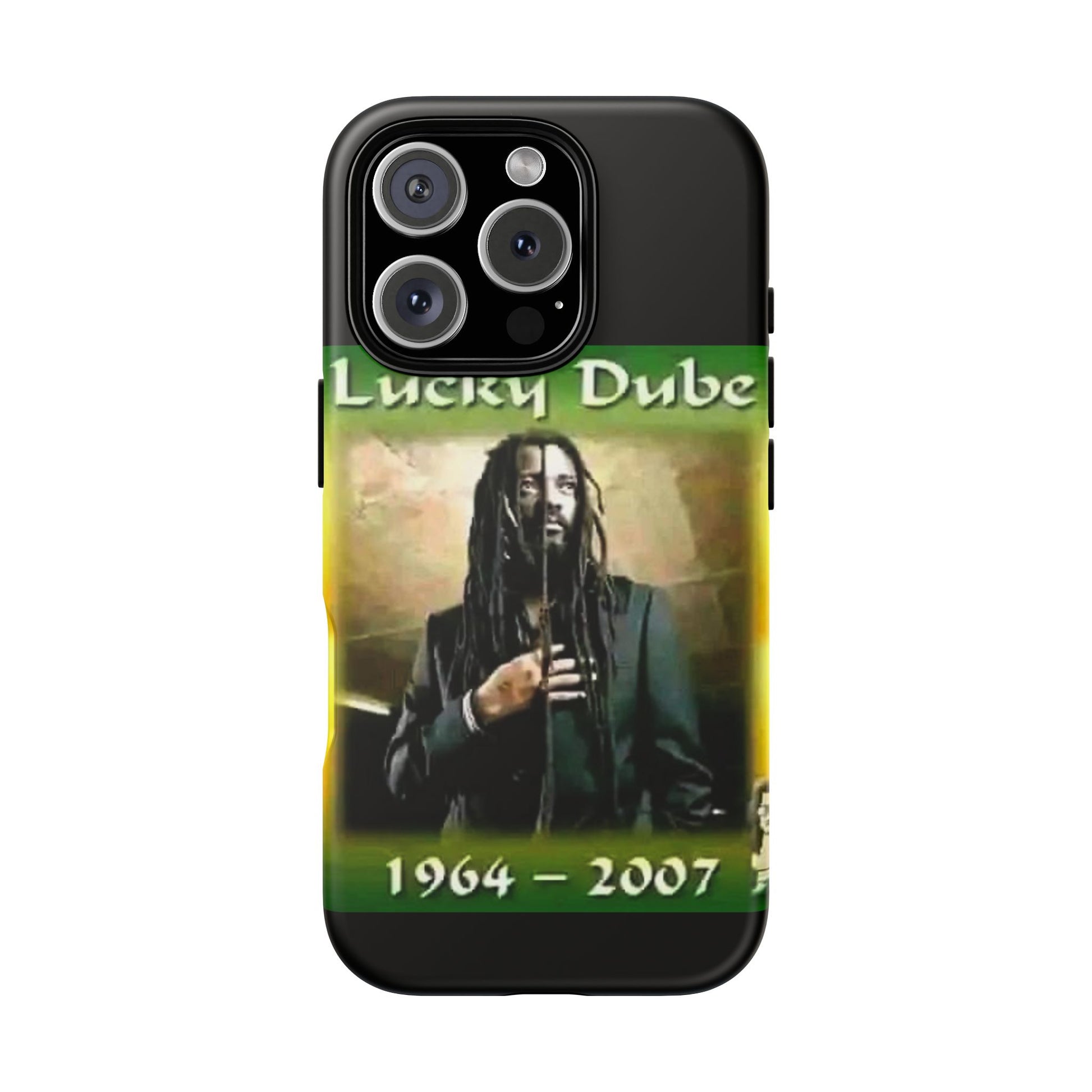 Lucky Dube Tough Cases for iPhones, Samsung, and Pixel