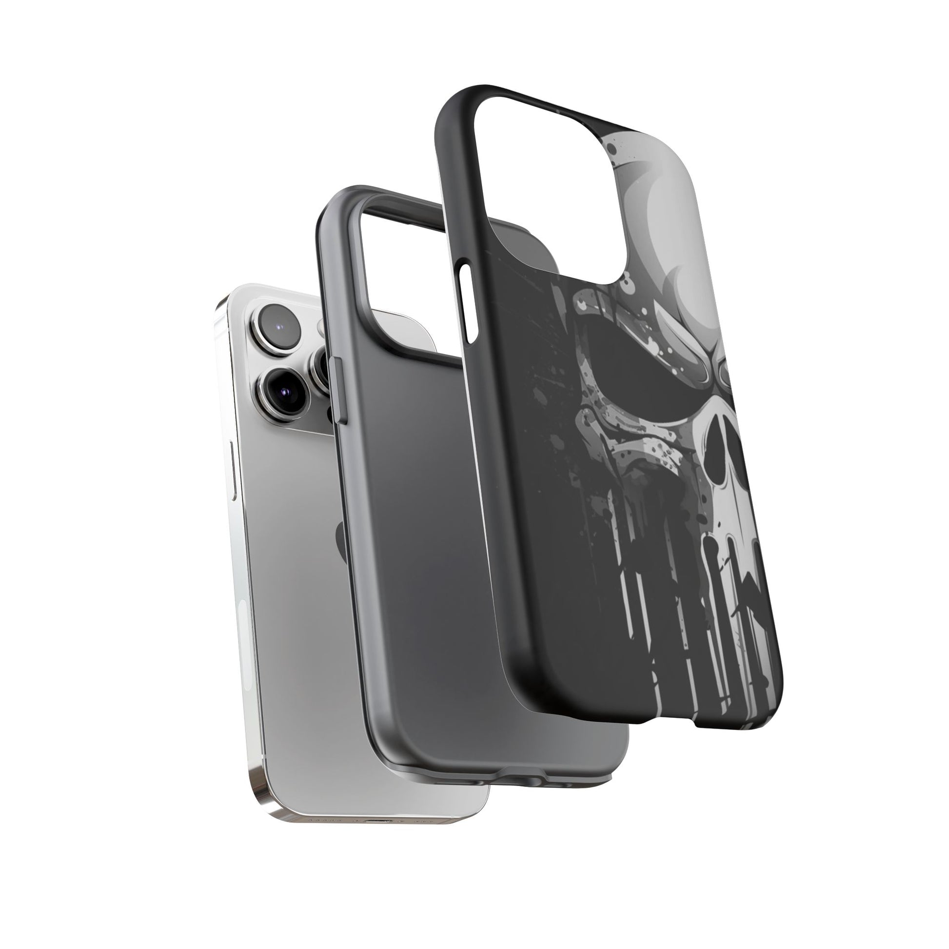 Punisher Skull Tough Cases for iPhones, Samsung, and Pixel