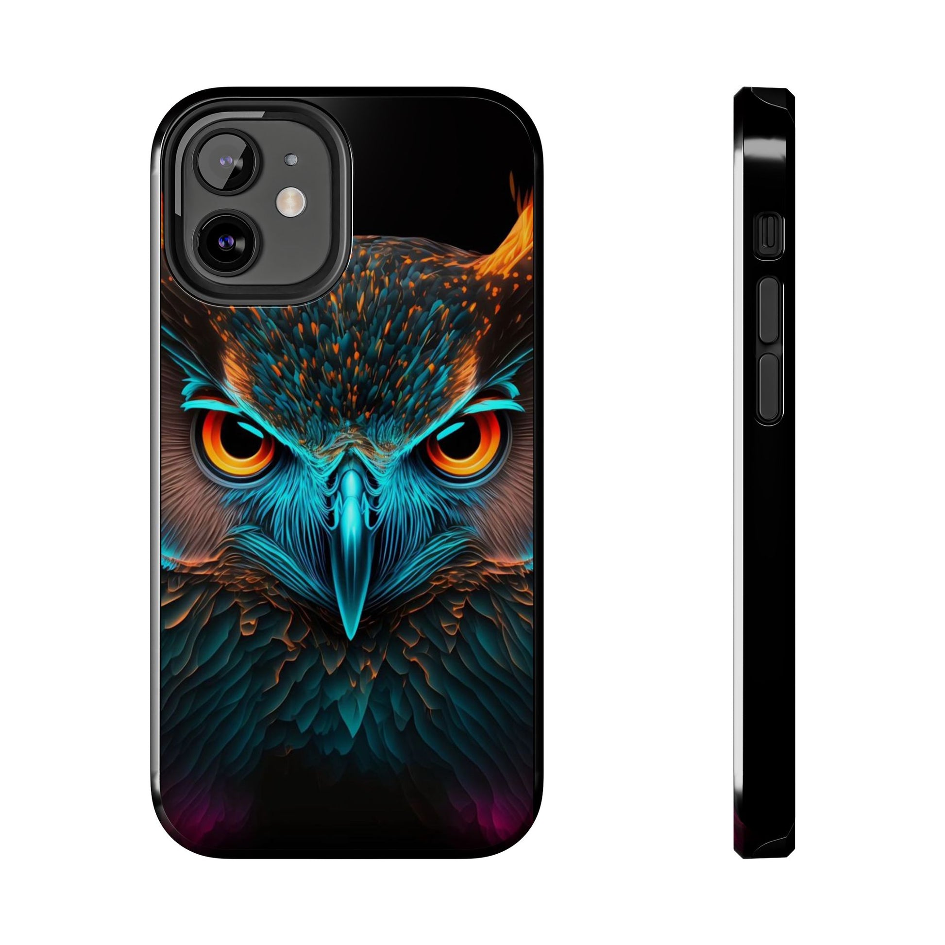 Neon Owl Theme Phone Cases for iPhones & Samsung Phones