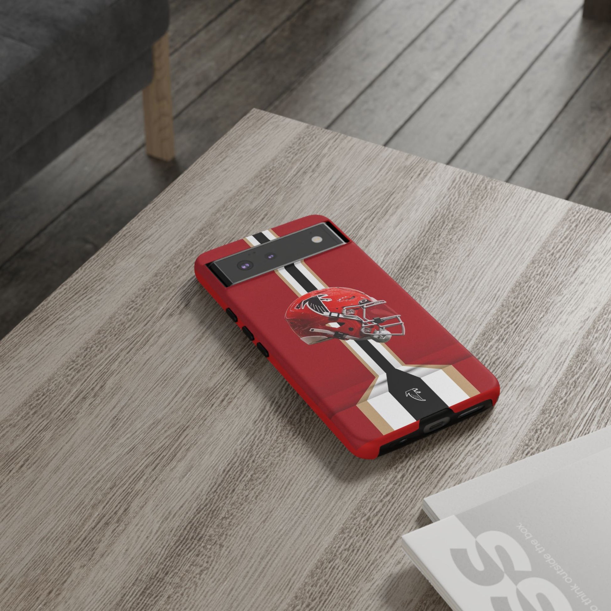 Atlanta Falcons Football Helmet Logo Tough Cases for iPhones, Samsung, and Pixel