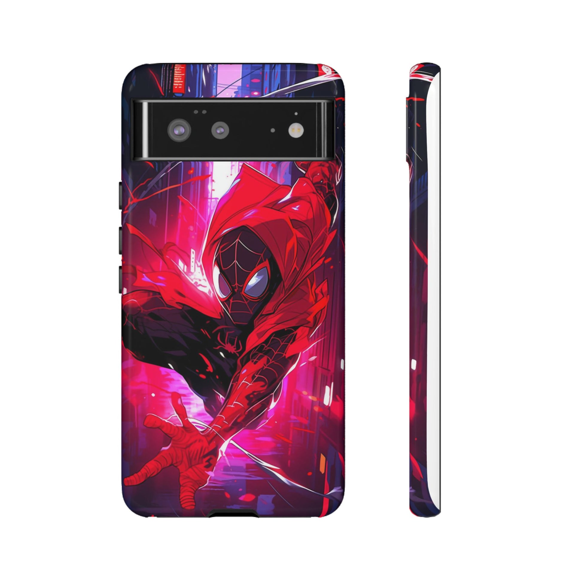 Miles Morales Spiderman Phone Case, Tough Cases for iPhones, Samsung, and Pixel