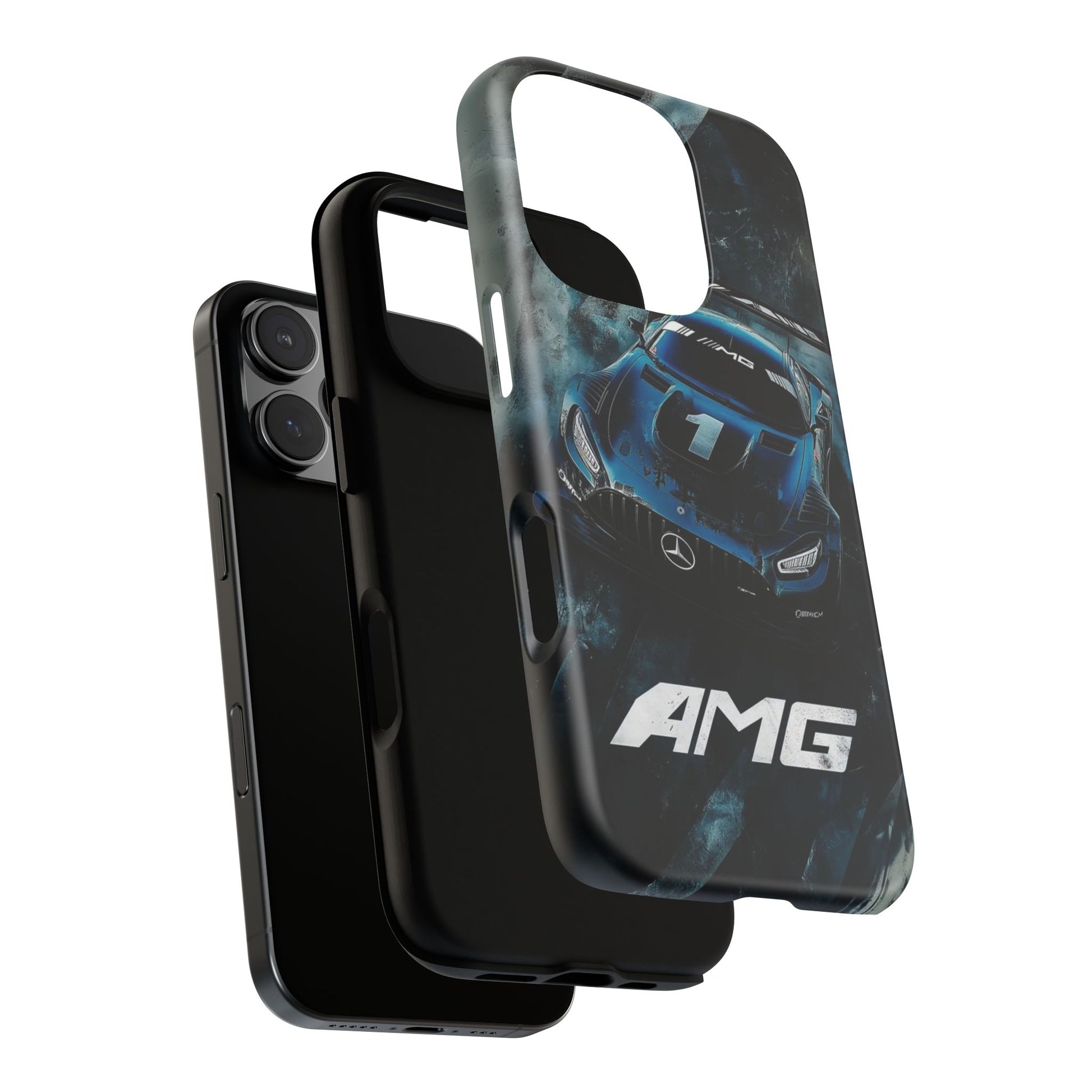 Mercedes AMG Racing Car Tough Cases for iPhones, Samsung, and Pixel