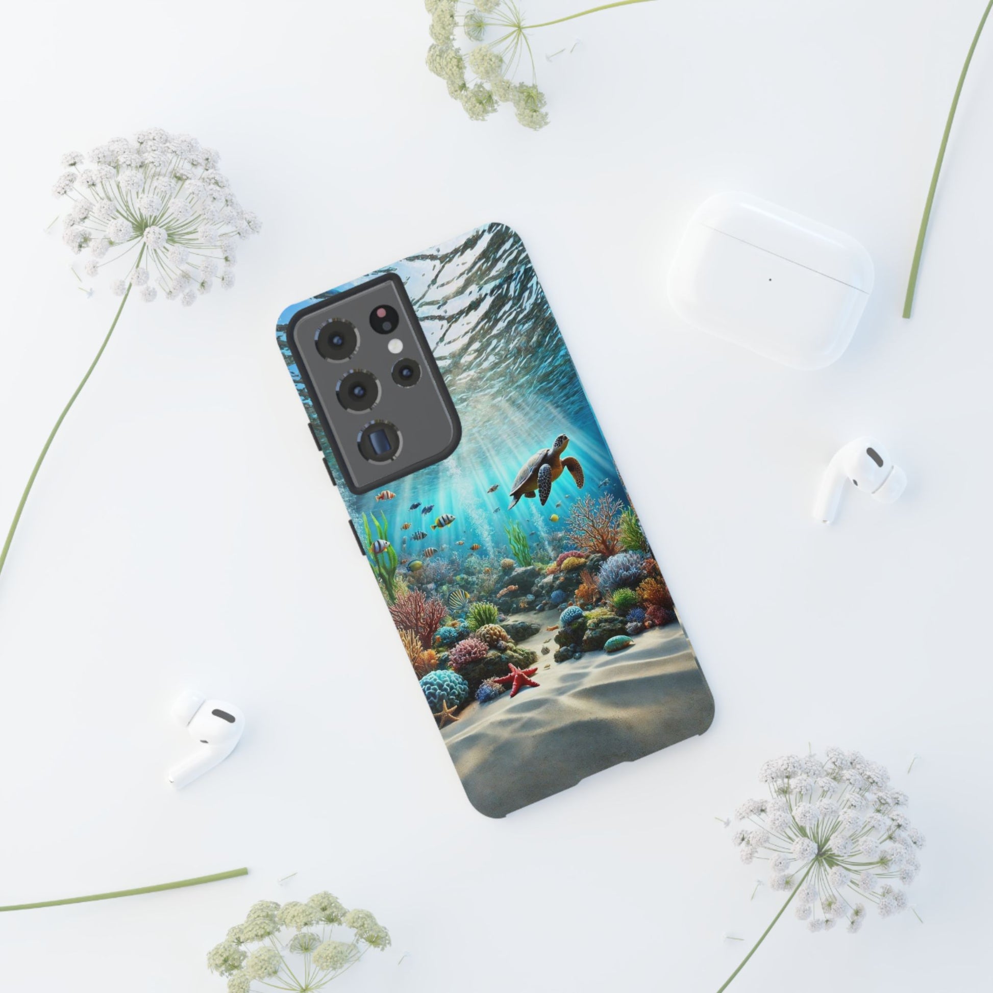Under Sea Landscape Tough Cases for iPhones, Samsung, and Pixel