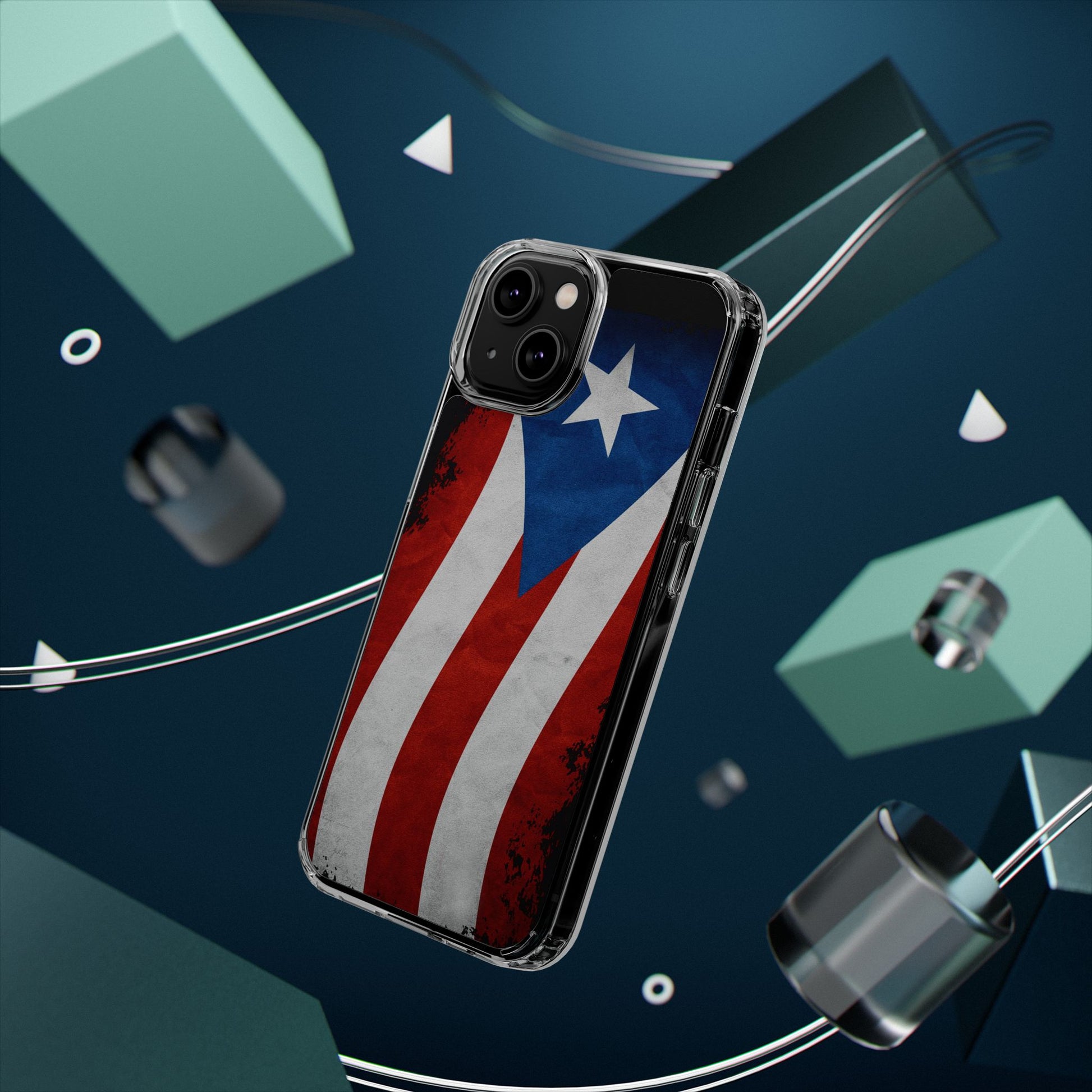 Puerto Rican Flag Art Inspired Iphone and Samsung Protective case