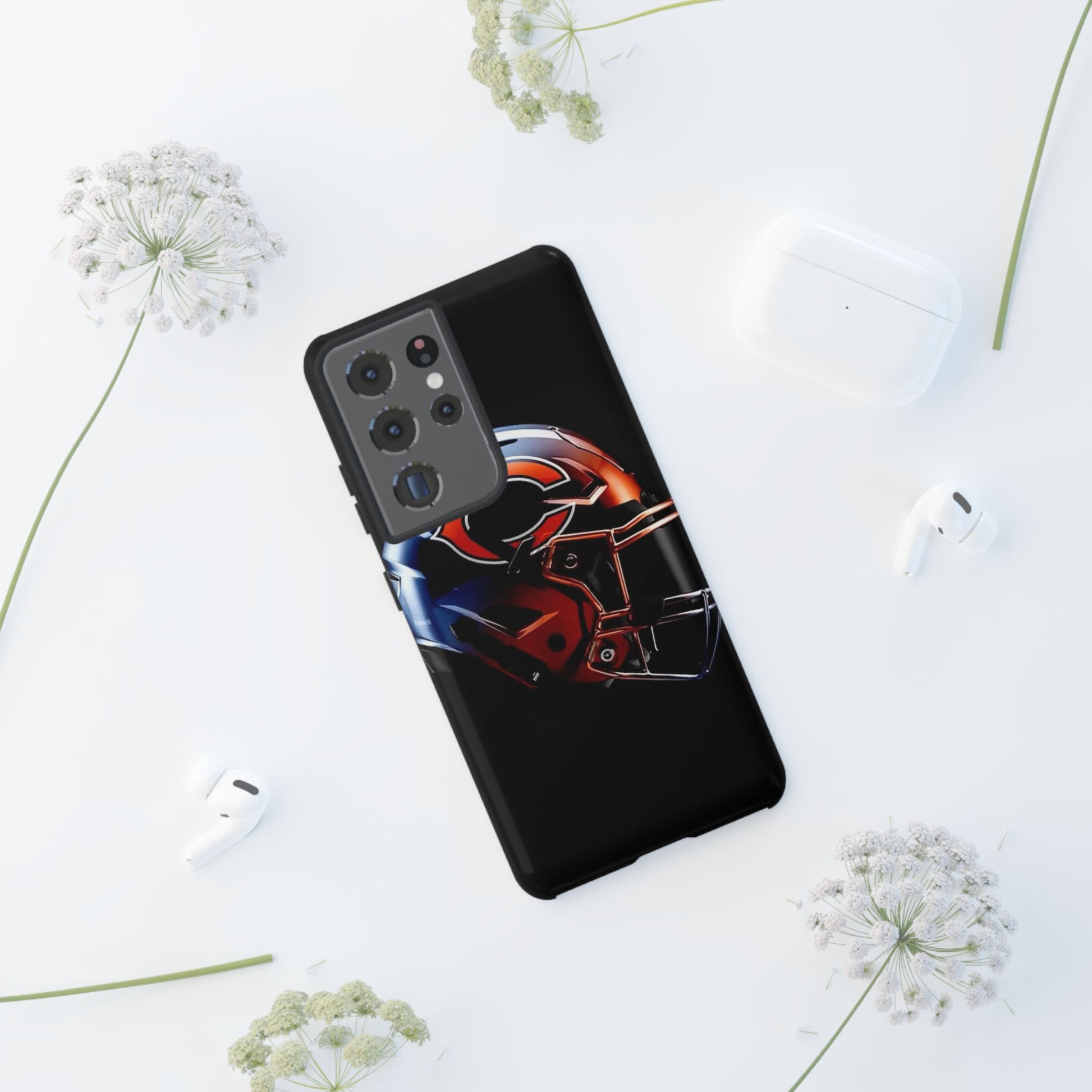 Football Helmet Chicago Bears Phone Case, Tough Cases for iPhones, Samsung, and Pixel