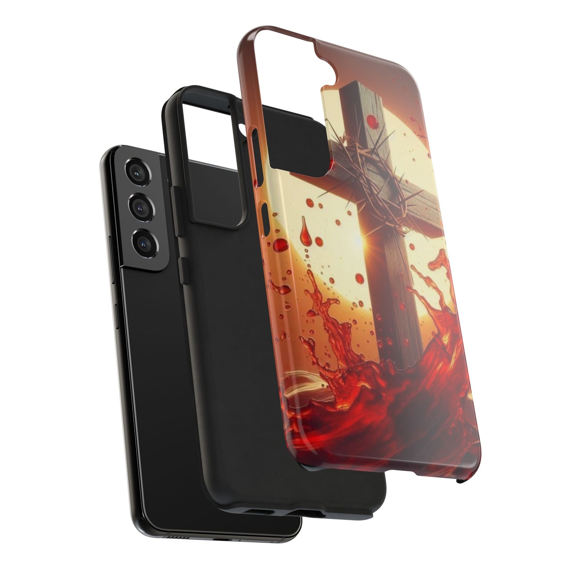 Blood of Christ Christian Theme Phone Cases for iPhones & Samsung Phones