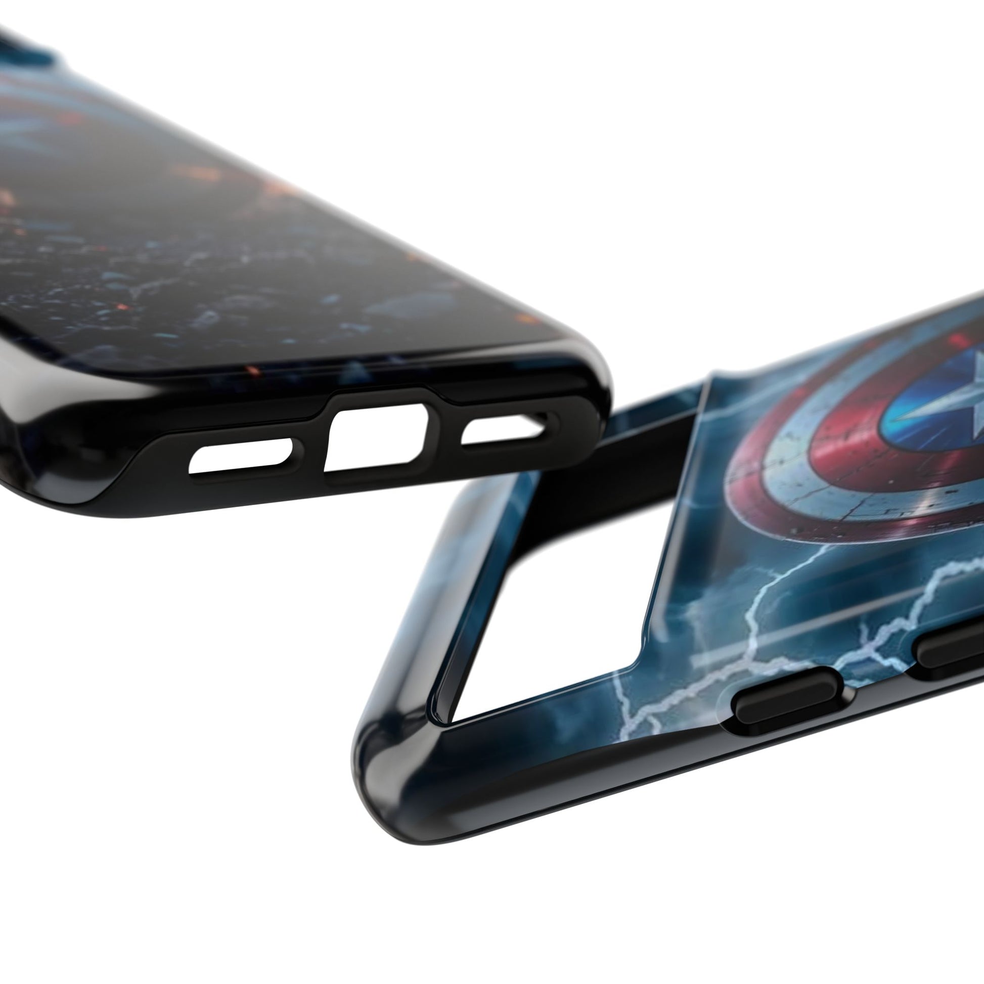 Captain America Shield Tough Cases for iPhones, Samsung, and Pixel