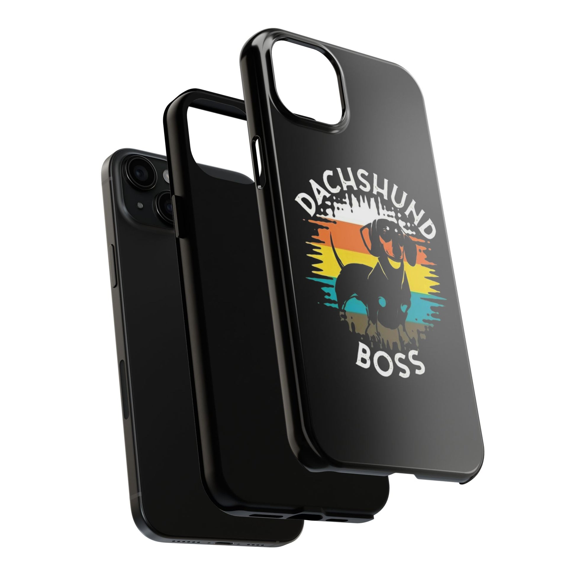 Dachshund Boss Theme Phone Cases for iPhones & Samsung Phones