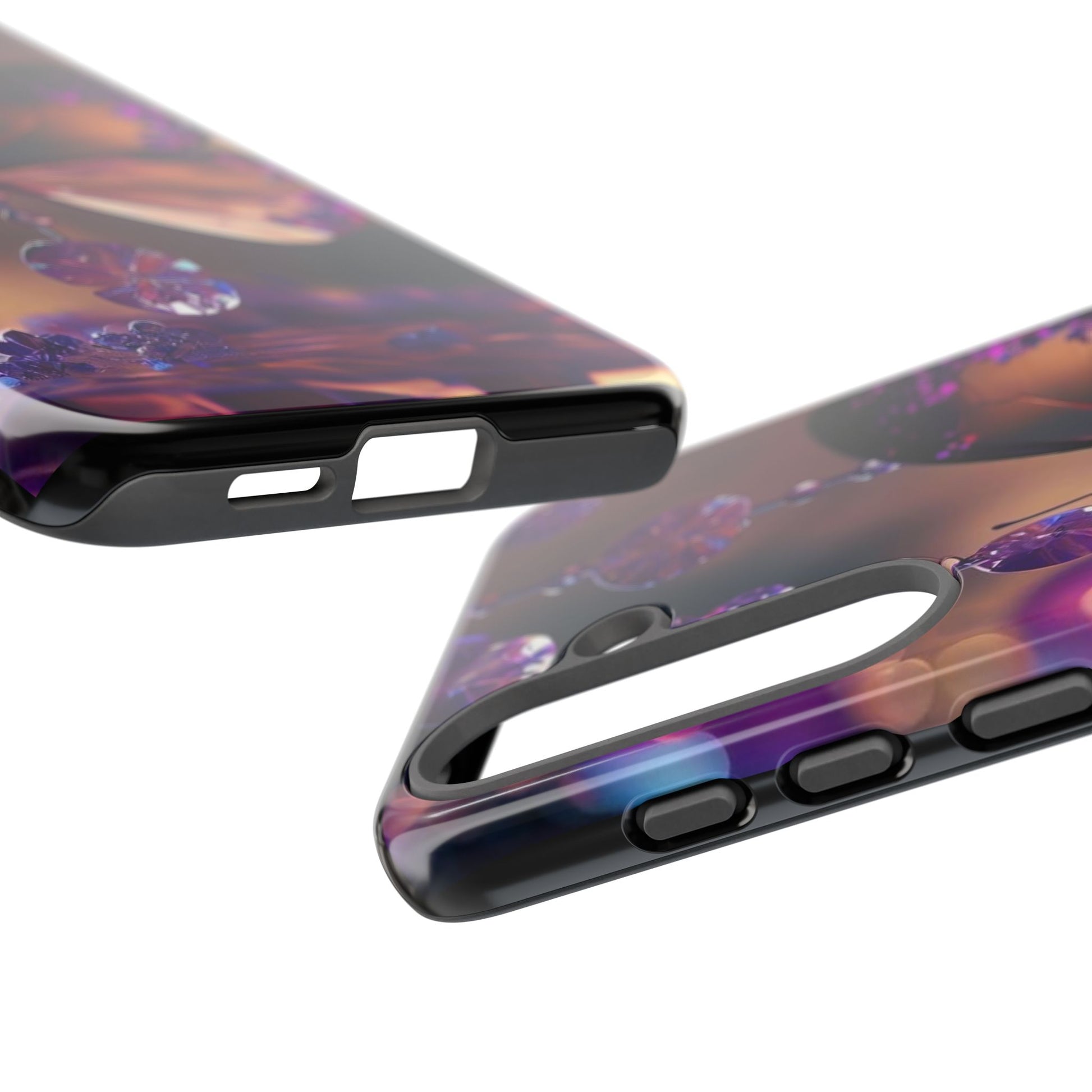 Purple Butterfly Tough Cases for iPhones, Samsung, and Pixel