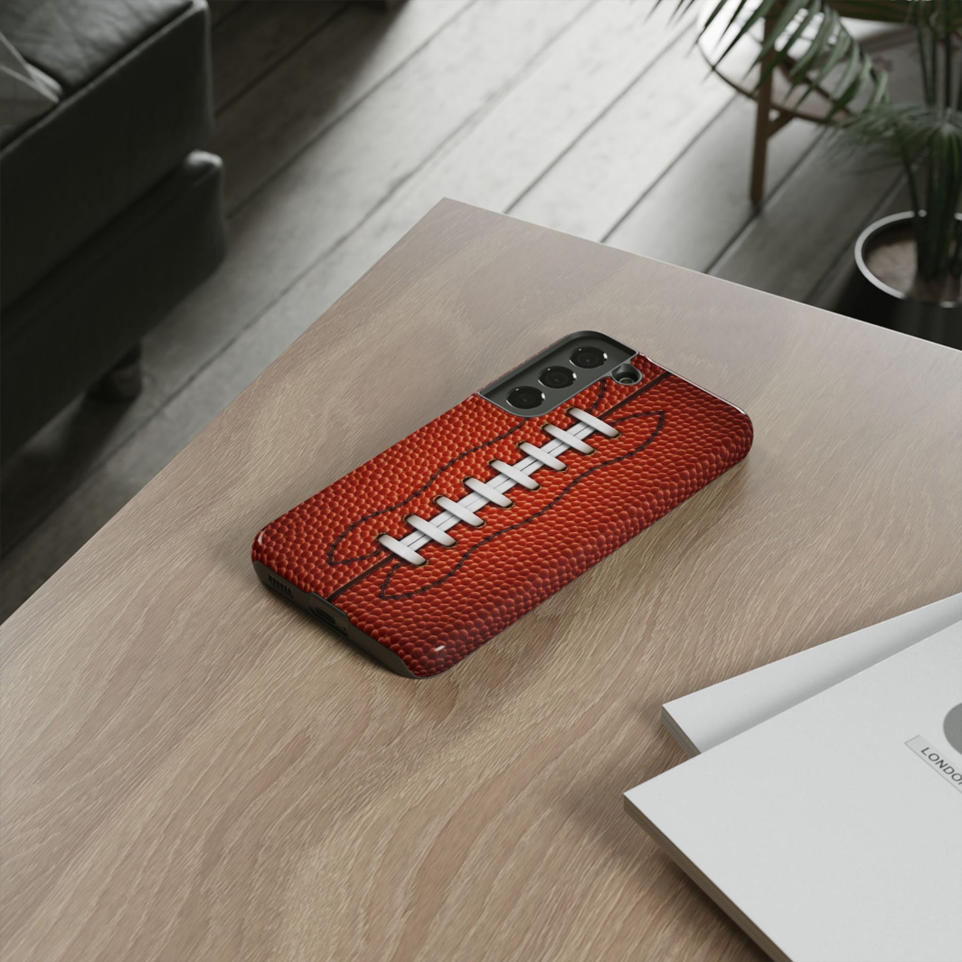 Football Pigskin Print Tough Cases for iPhones, Samsung, and Pixel