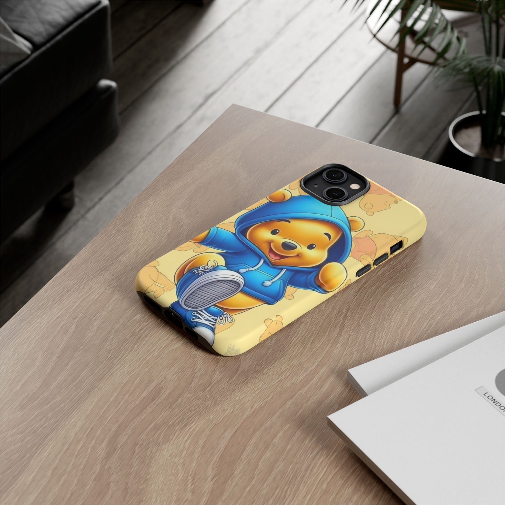 Cute Pooh Bear Phone Case, Tough Case