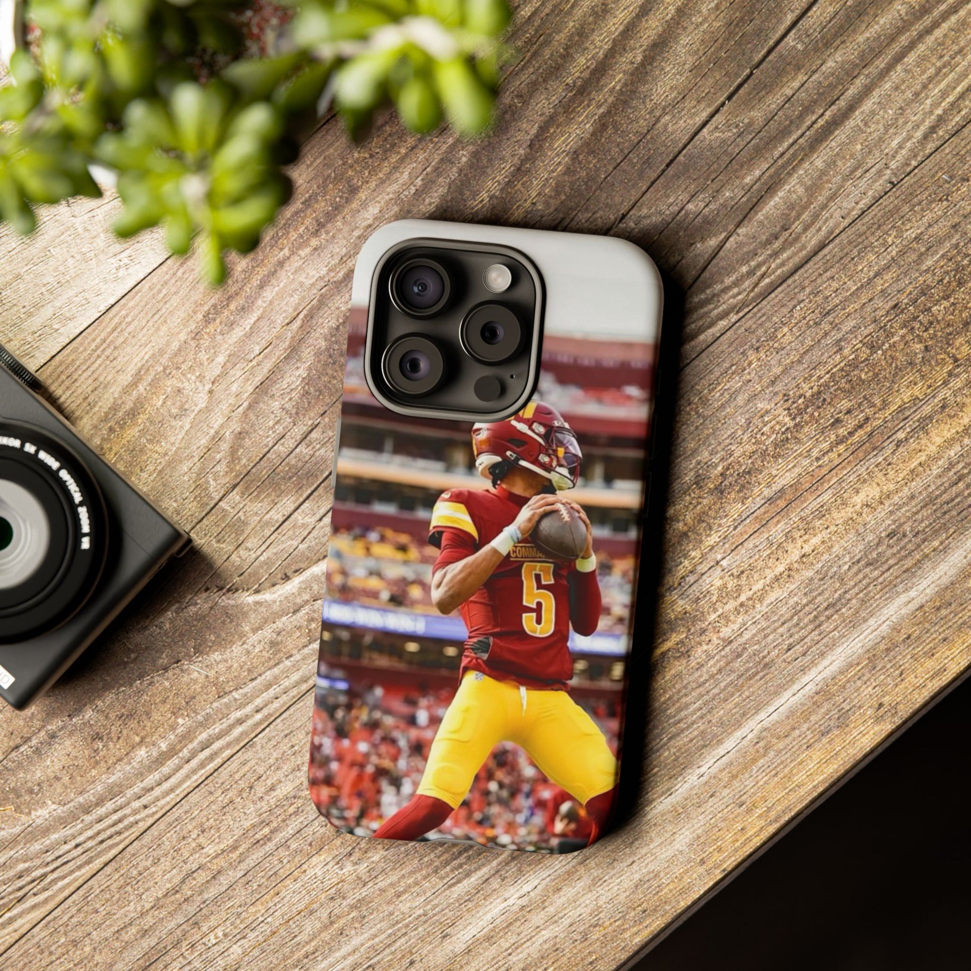 Jayden Daniels Washington Football Tough Cases for iPhones, Samsung, and Pixel