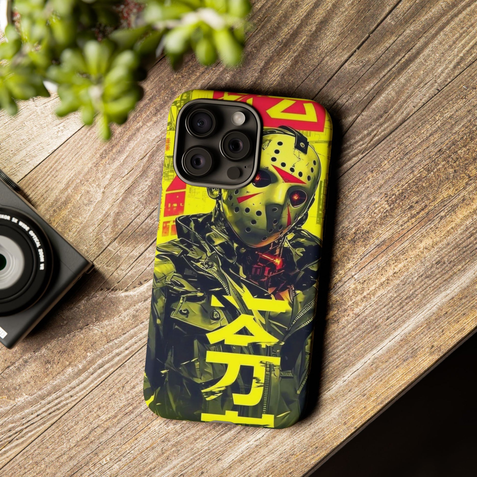 Cyberpunk X Jason Voorhees Tough Cases for iPhones, Samsung, and Pixel