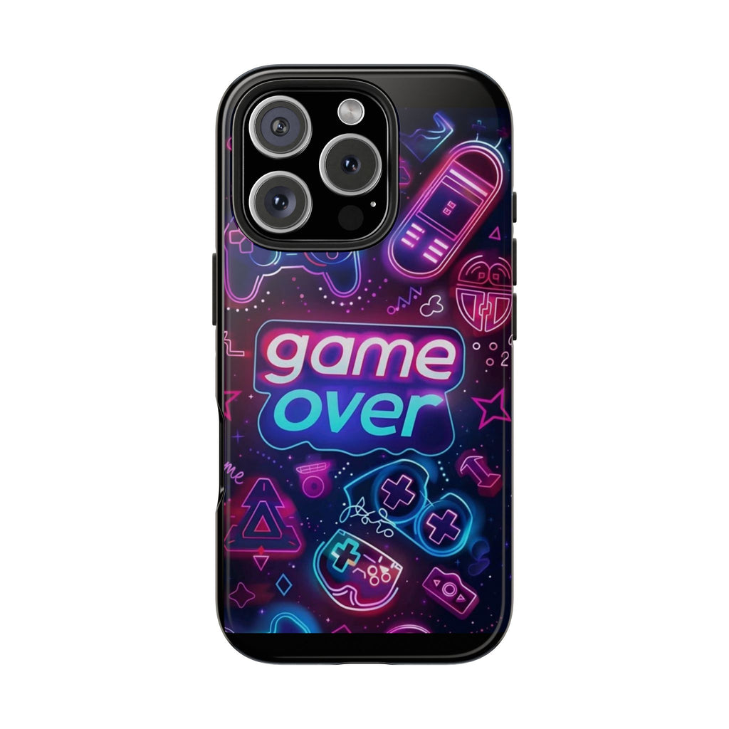 Game Over Gamer Themed Phone Cases for Iphones & Samsung Phones