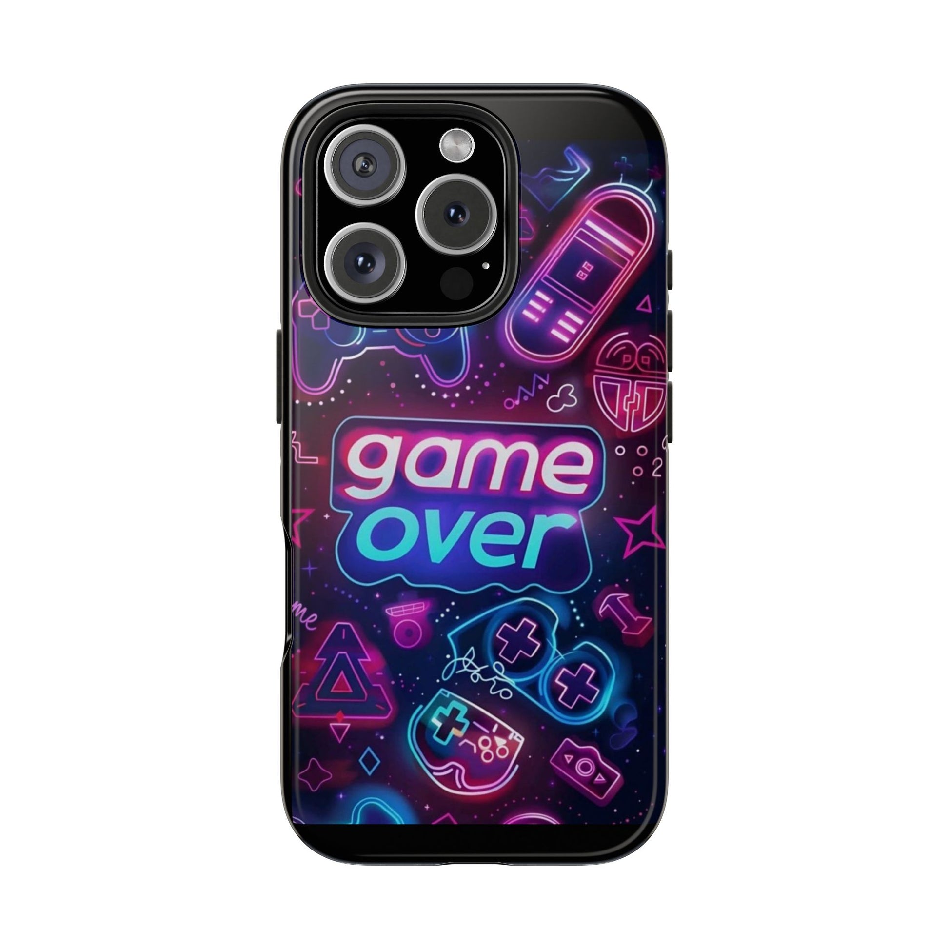 Game Over Gamer Themed Phone Cases for Iphones & Samsung Phones