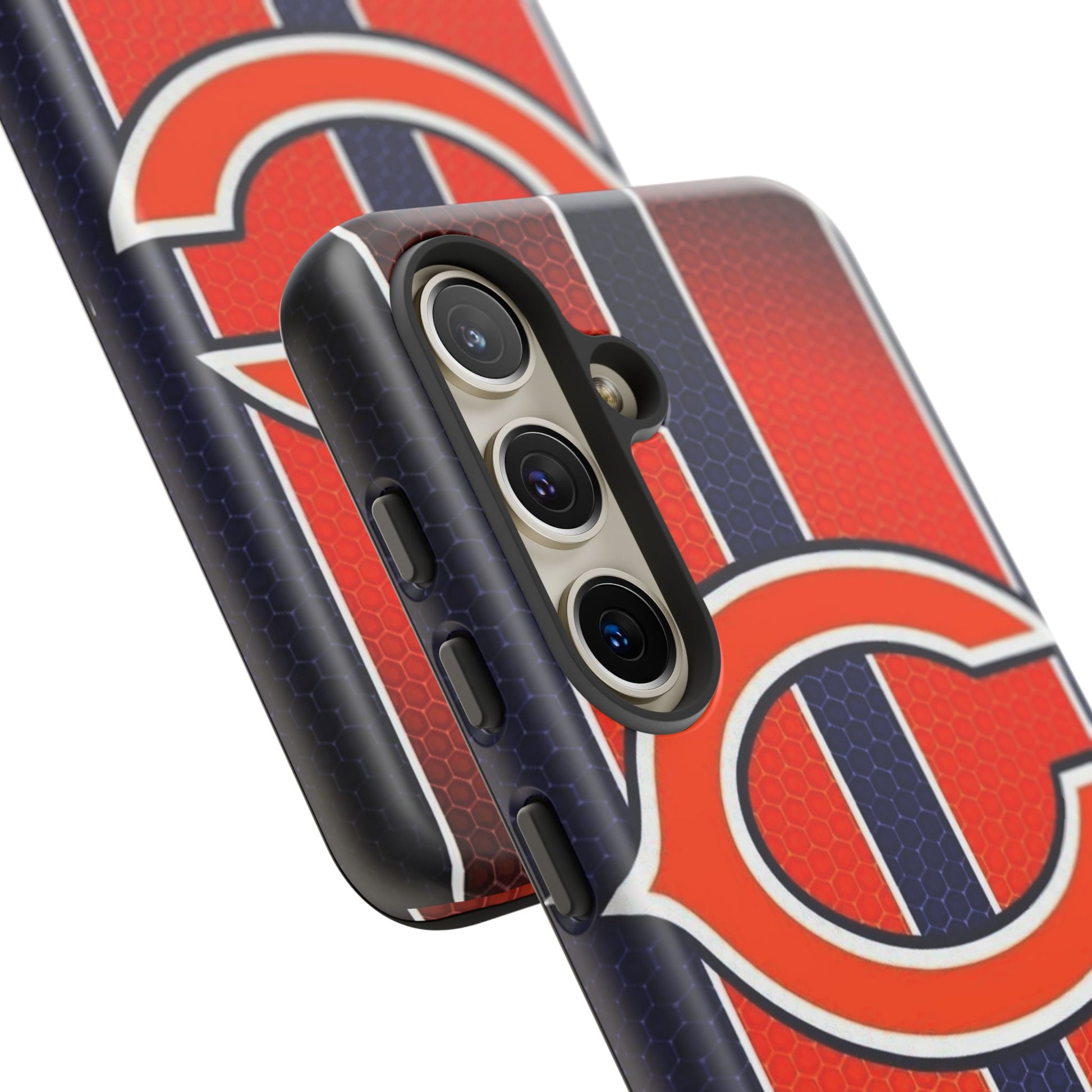 Chicago Bears Stripes Football Phone Case, Tough Cases for iPhones, Samsung, and Pixel