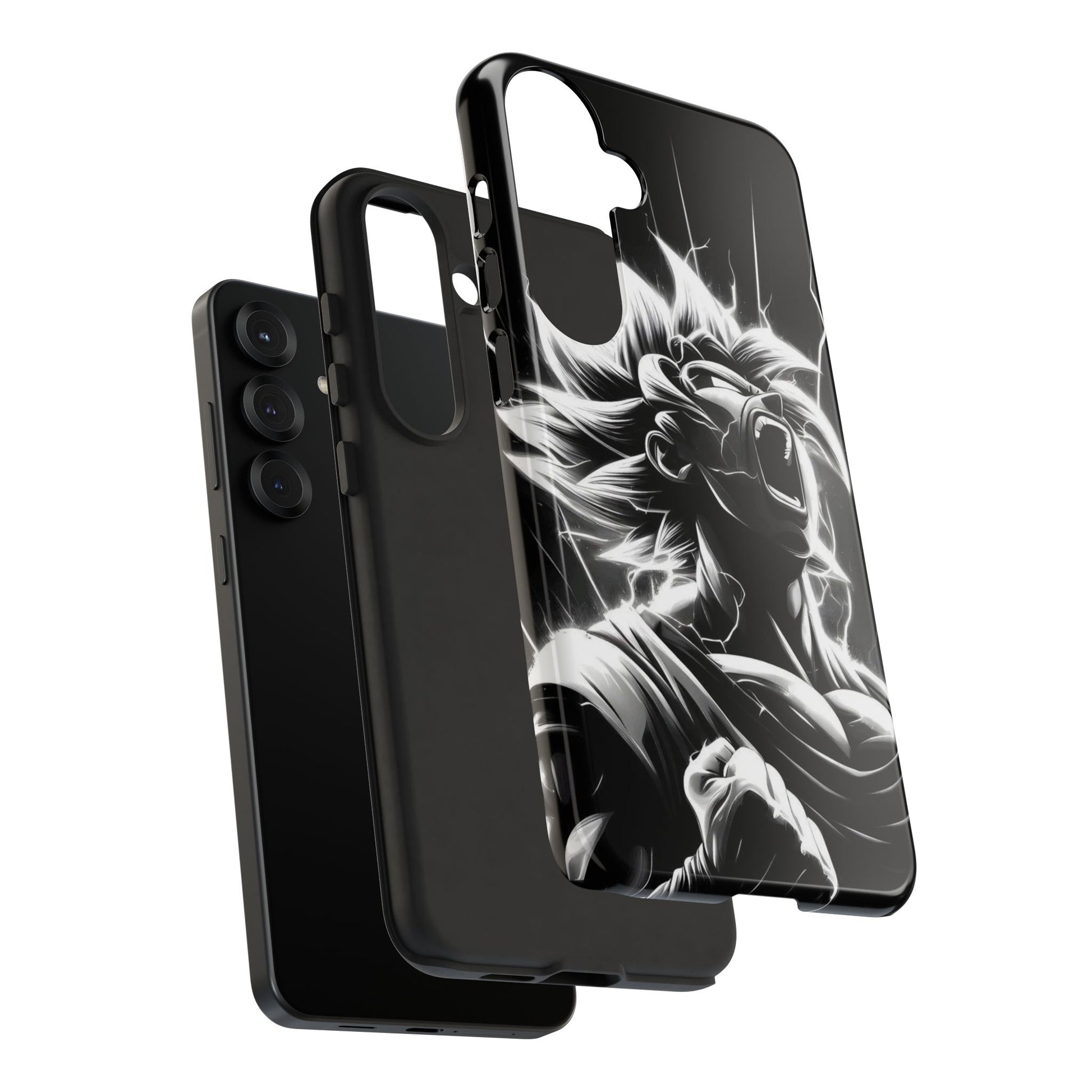Anime Saiyan Rage Dragon ball Z Tough Cases for iPhones, Samsung, and Pixel