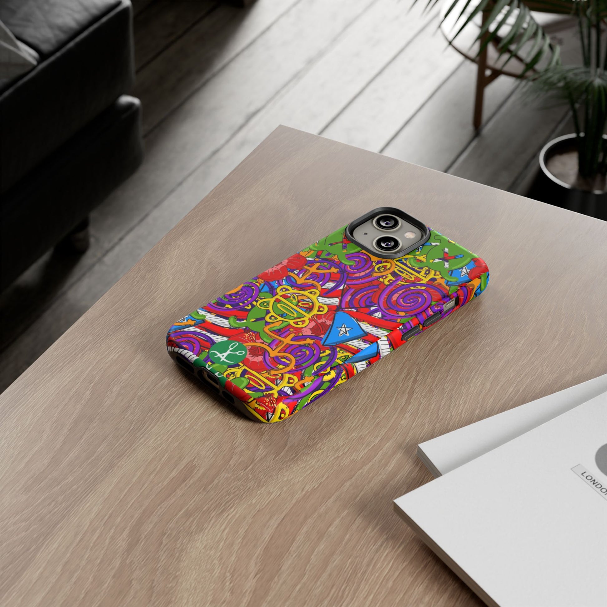 Puerto Rico Taino Tribal Art Tough Cases for iPhones, Samsung, and Pixel