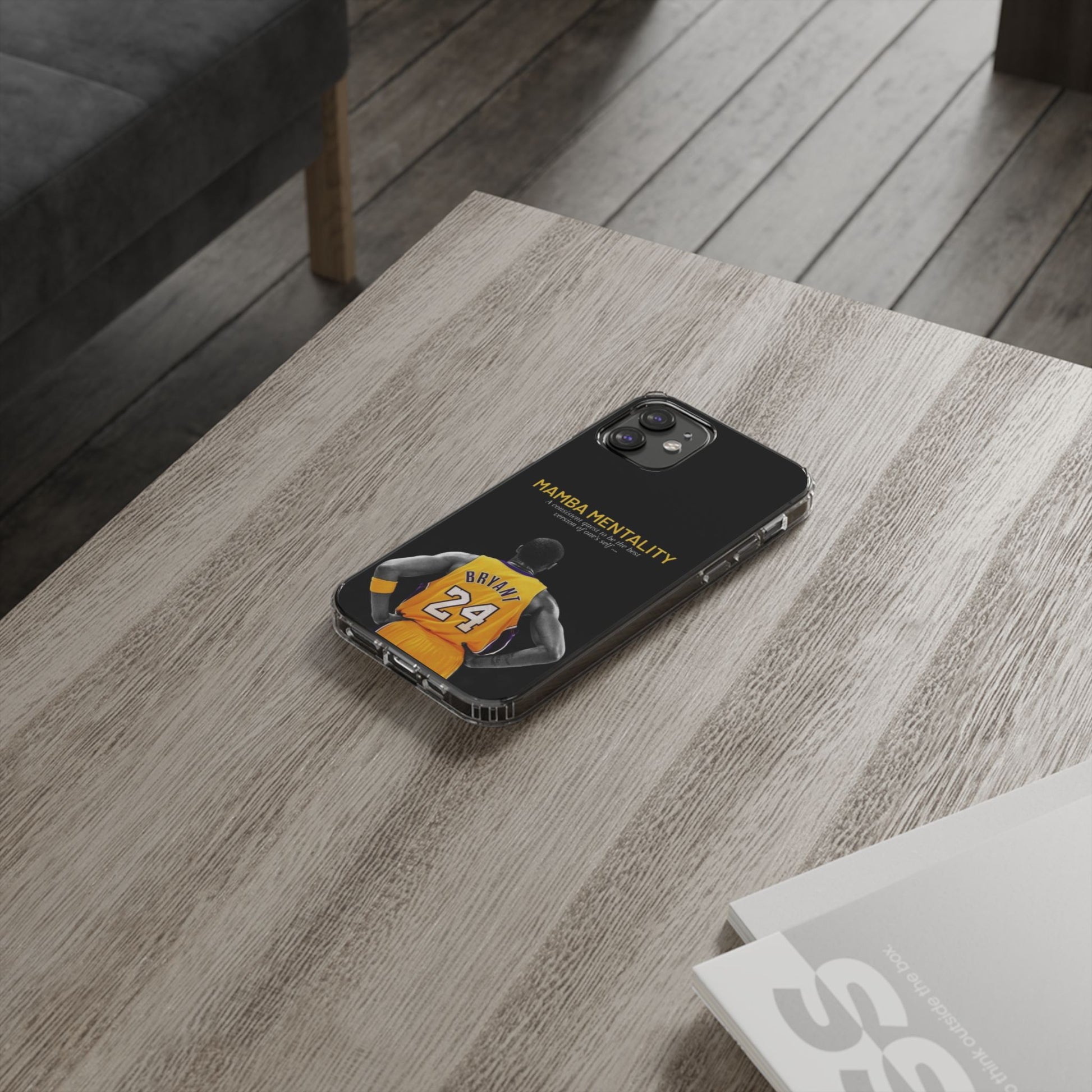 Kobe Mamba Mentality Basketball Inspired design Clear Phone Cases