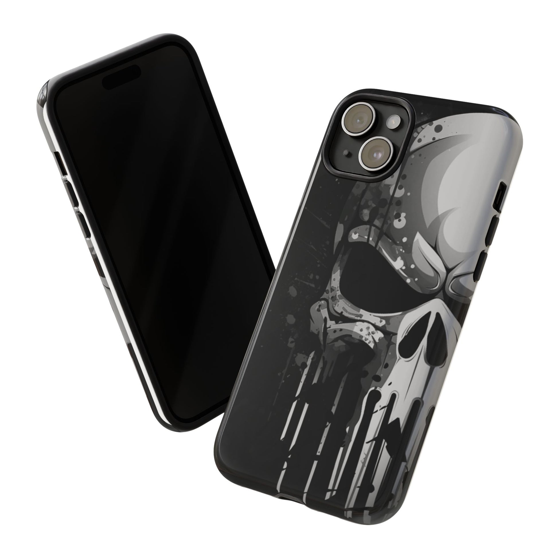 Punisher Skull Tough Cases for iPhones, Samsung, and Pixel