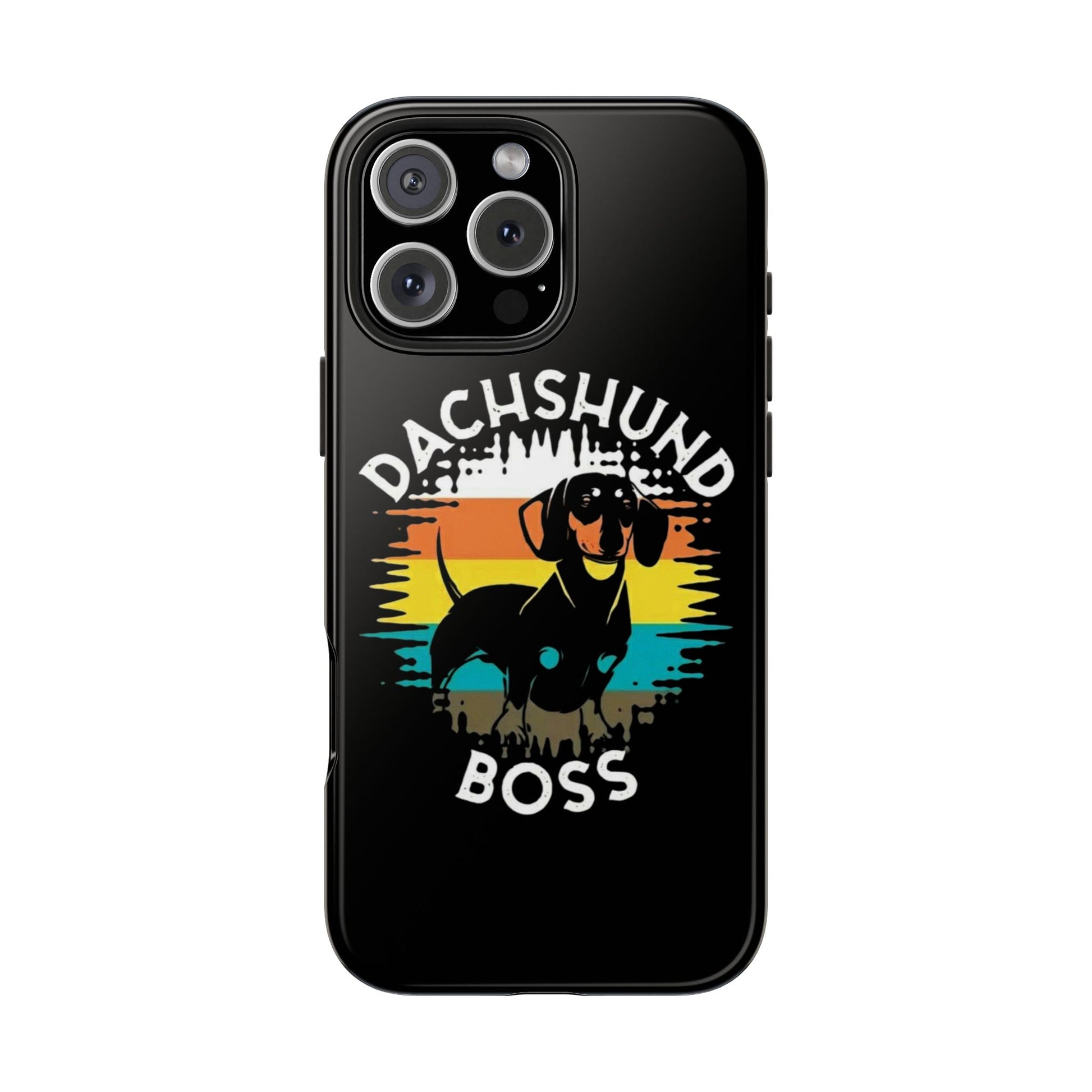 Dachshund Boss Theme Phone Cases for iPhones & Samsung Phones