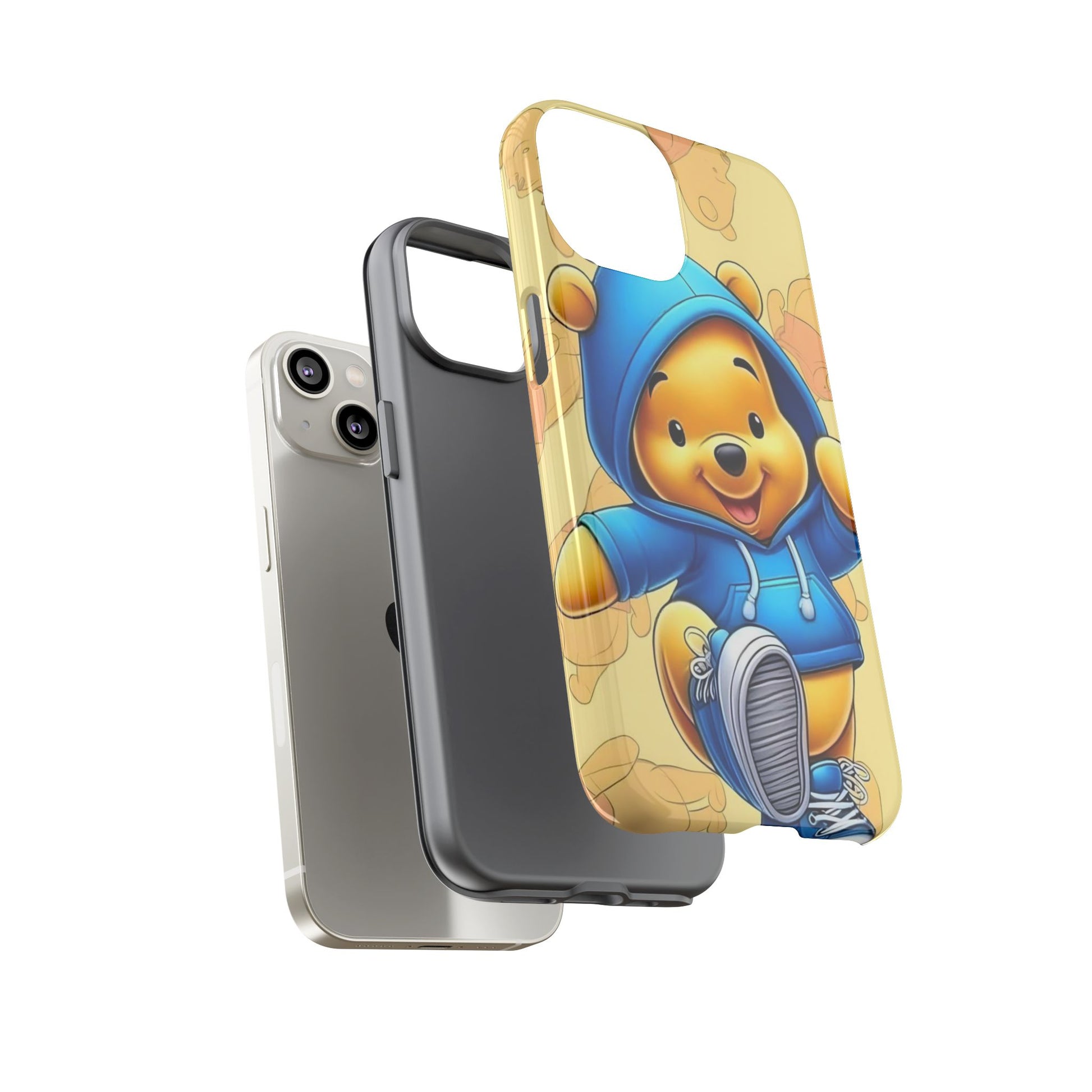 Cute Pooh Bear Phone Case, Tough Case