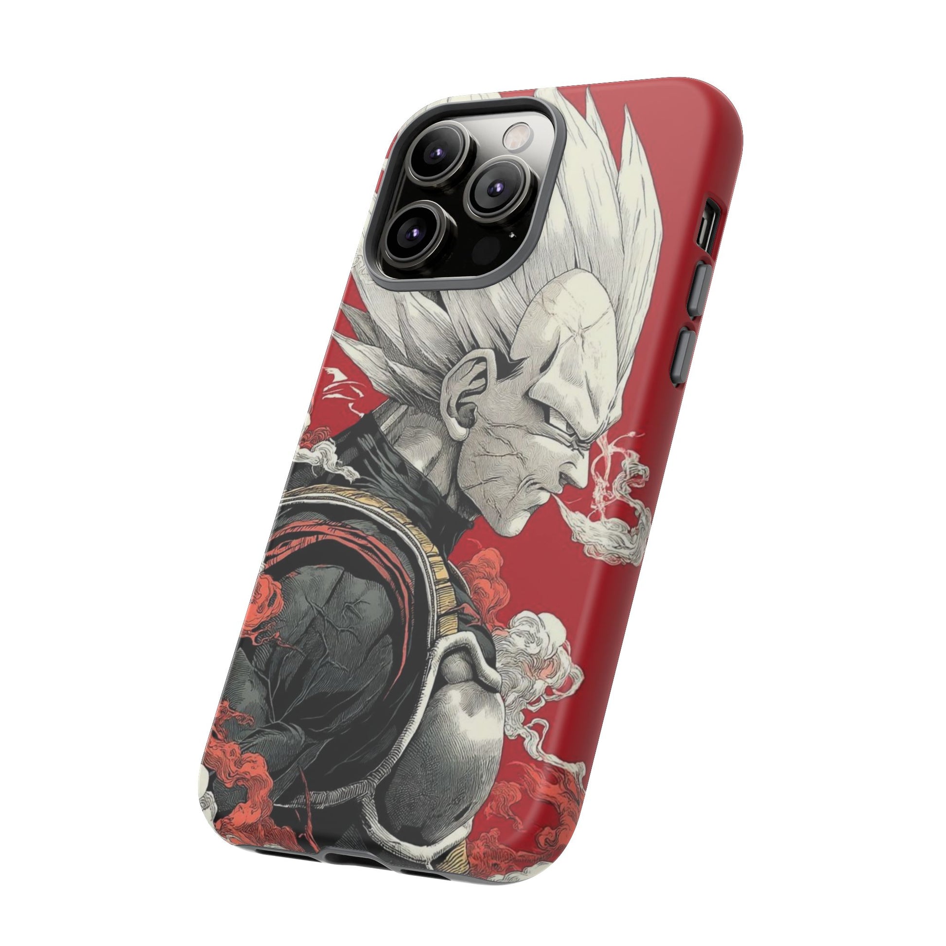 Dragon Ball Z Vegeta Anime Tough Cases for iPhones, Samsung, and Pixel