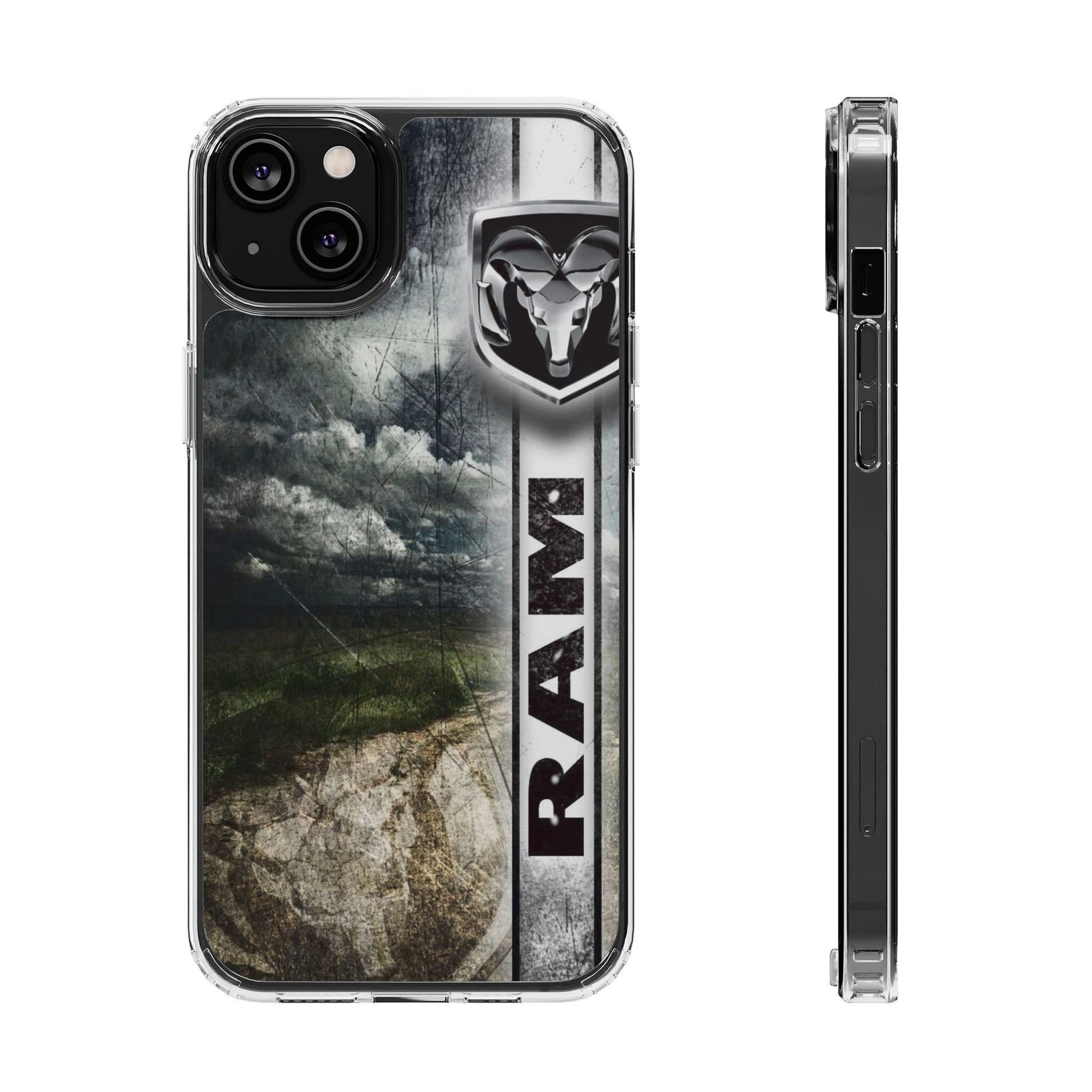 Phone Case, Dodge Ram Logo Clear Case for iPhone and Samsung, Truck Lover Gift,