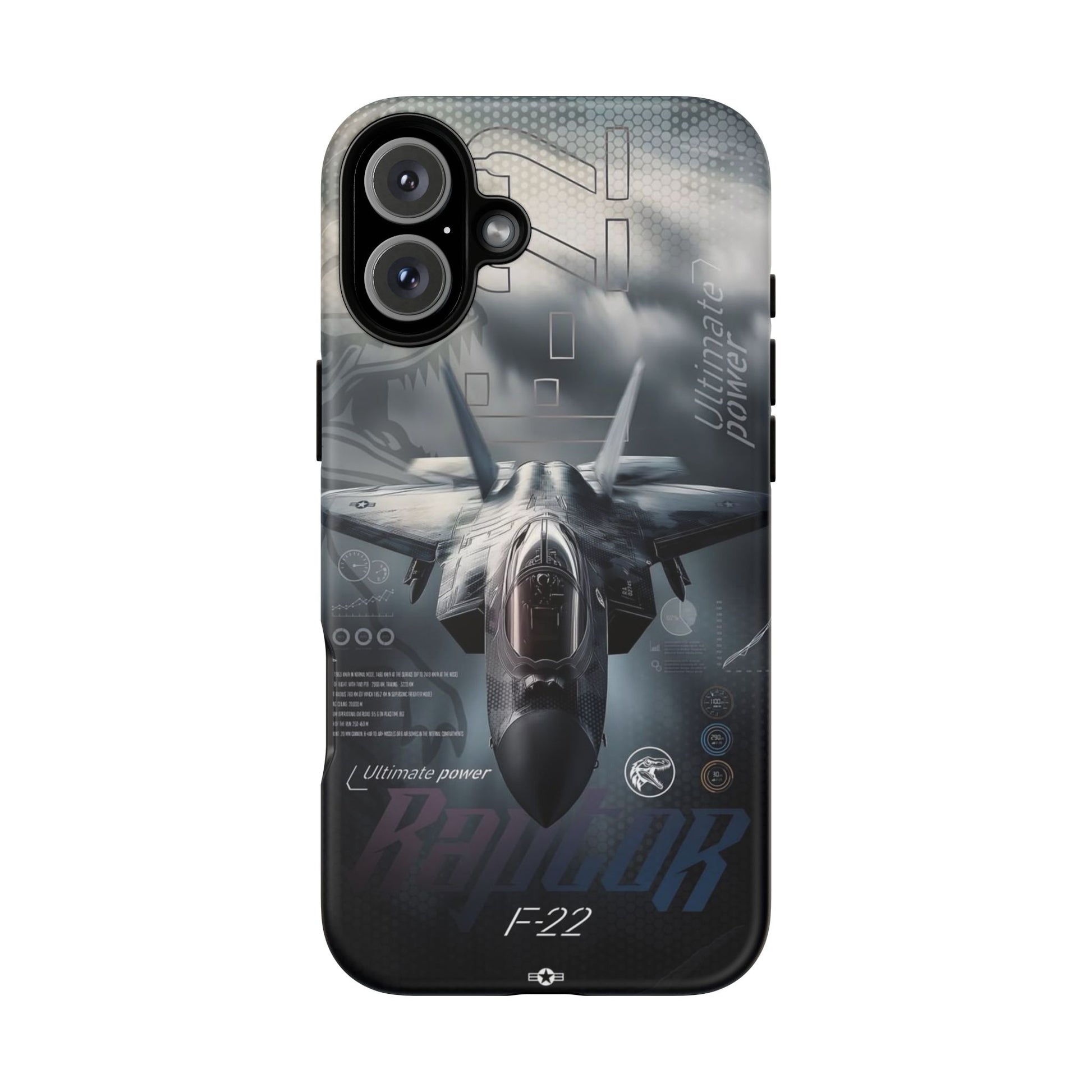 F-22 Raptor Fighter Jet Tough Cases for iPhones, Samsung, and Pixel