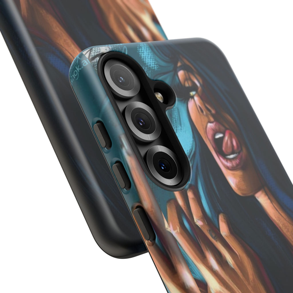 Tough Girl Theme Urban Design Cases for iPhones, Samsung, and Pixel