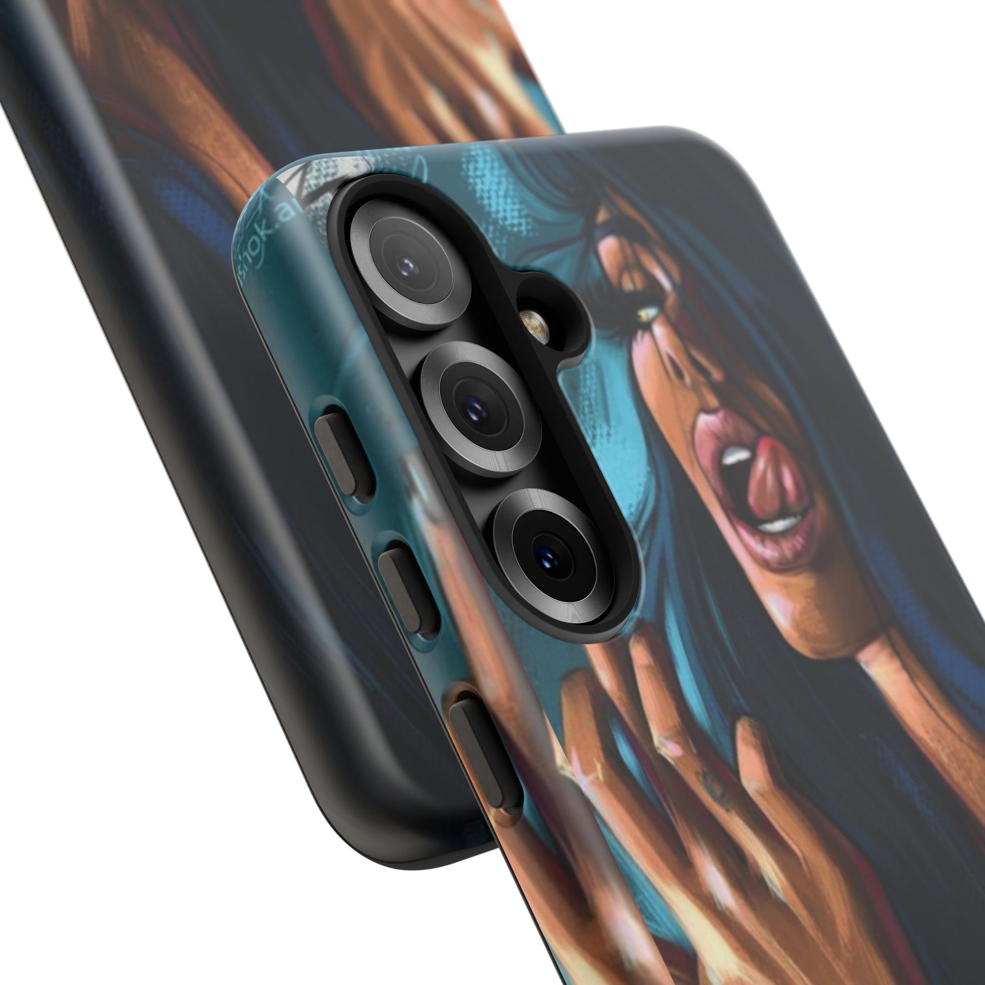 Tough Girl Theme Urban Design Cases for iPhones, Samsung, and Pixel