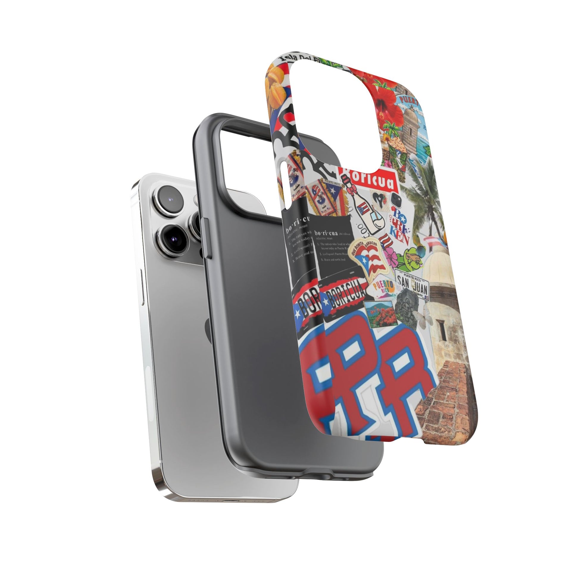 Puerto Rico Boricua Art Tough Cases for iPhones, Samsung, and Pixel