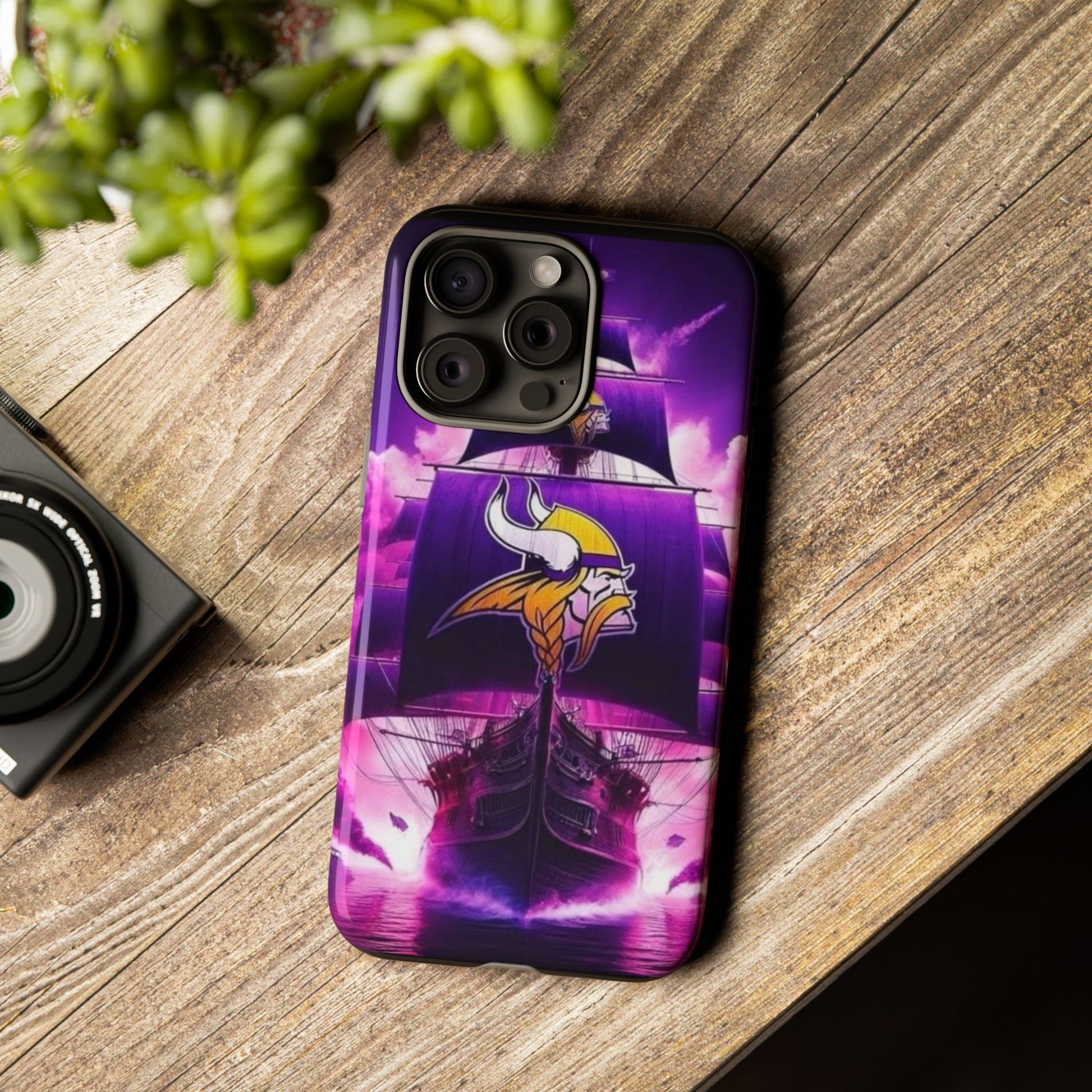 Minnesota Vikings Ship Football Phone Case, Tough Cases for iPhones, Samsung, and Pixel